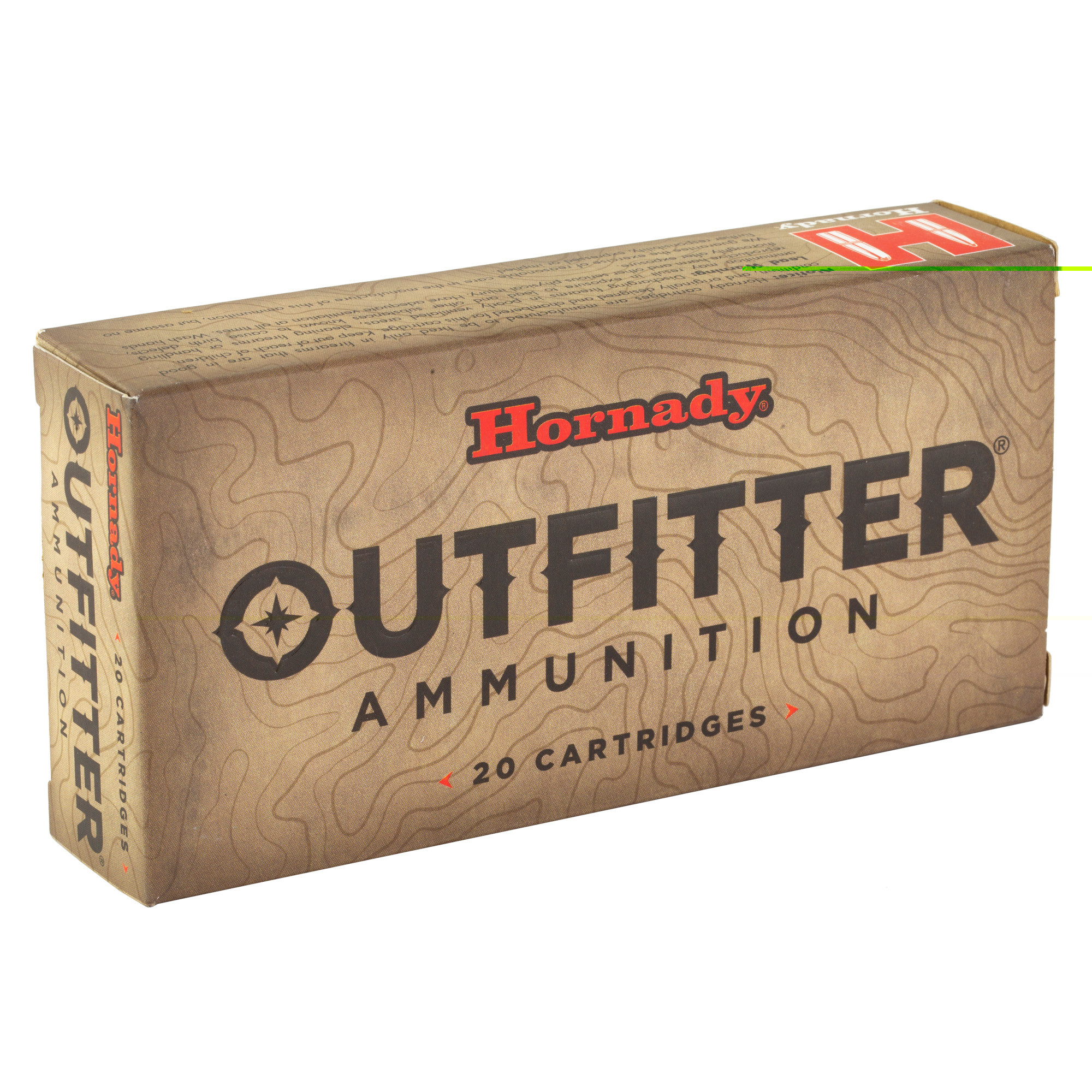 Hornady Outfitter Ammunition 300 Winchester Short Magnum (WSM) 180 Grain CX Polymer Tip Lead Free 20RD