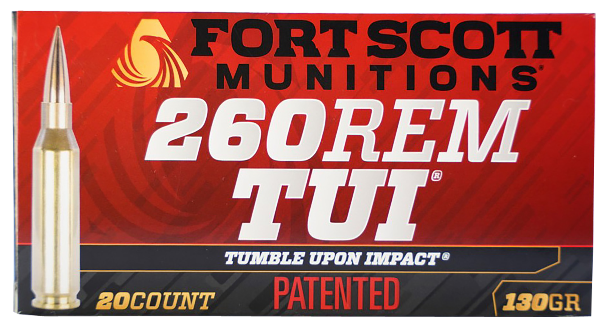 Fort Scott Munitions 260130SCV2 Tumble Upon Impact (TUI) Rifle 260 Rem 130 gr Solid Copper Spun (SCS) 20rd Bx
