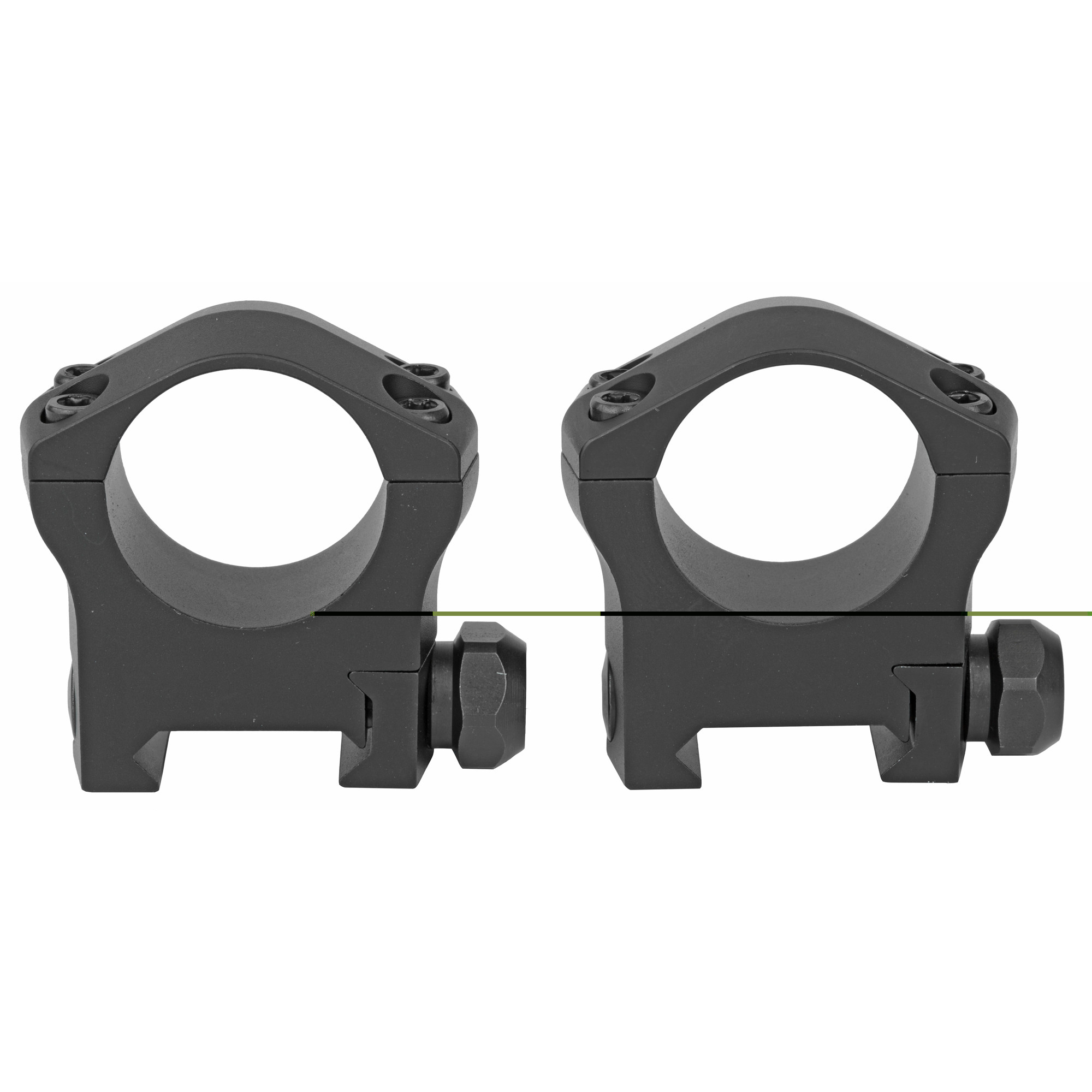 Warne 7214M Mountain Tech Scope Ring Set Fixed For Rifle Picatinny/Weaver Medium 30mm Tube Black Anodized Aluminum