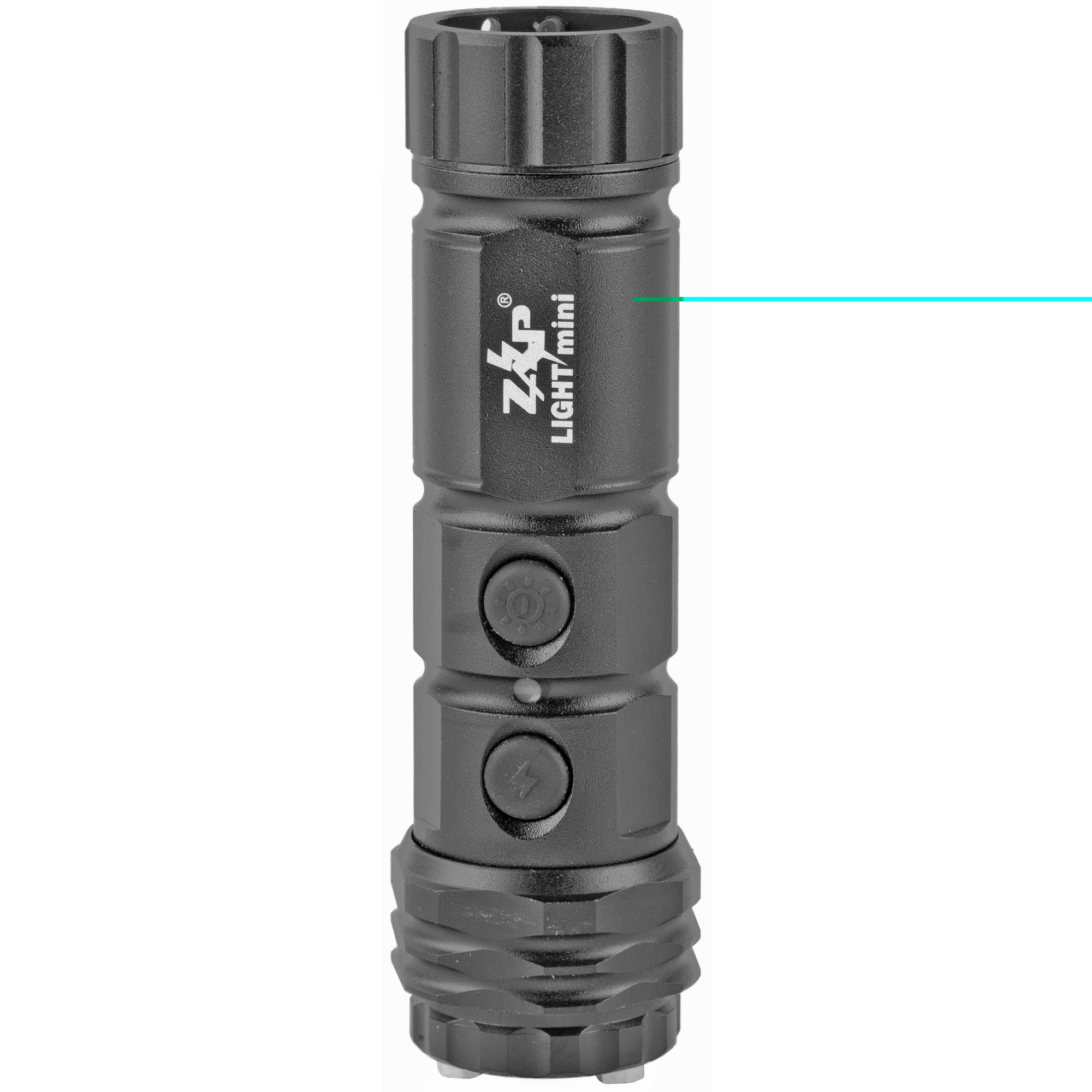 Zap Light Mini 800,000 Volt Stun Gun with LED Flashlight Rechargeable Ni-MH Battery Aluminum Black