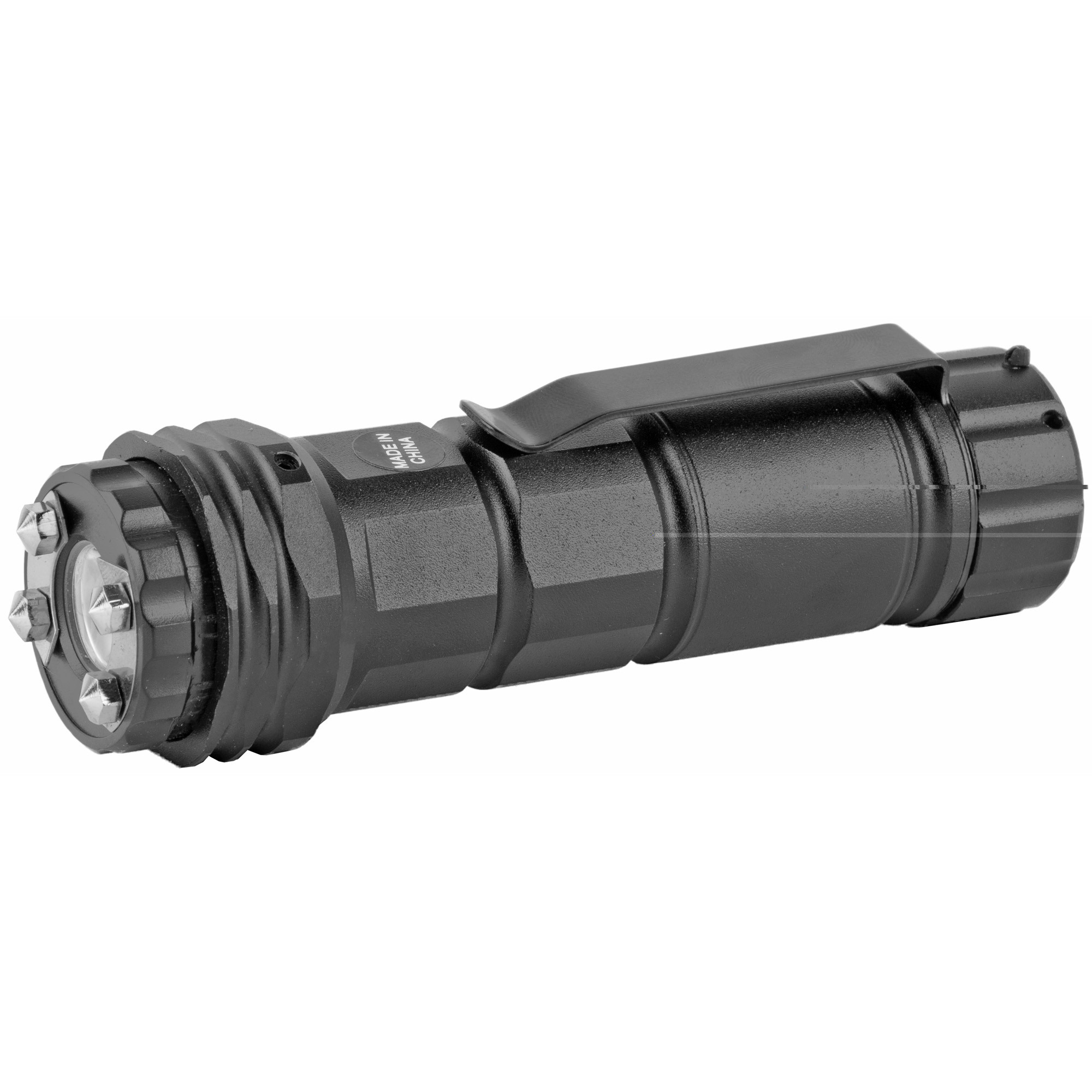 Zap Light Mini 800,000 Volt Stun Gun with LED Flashlight Rechargeable Ni-MH Battery Aluminum Black