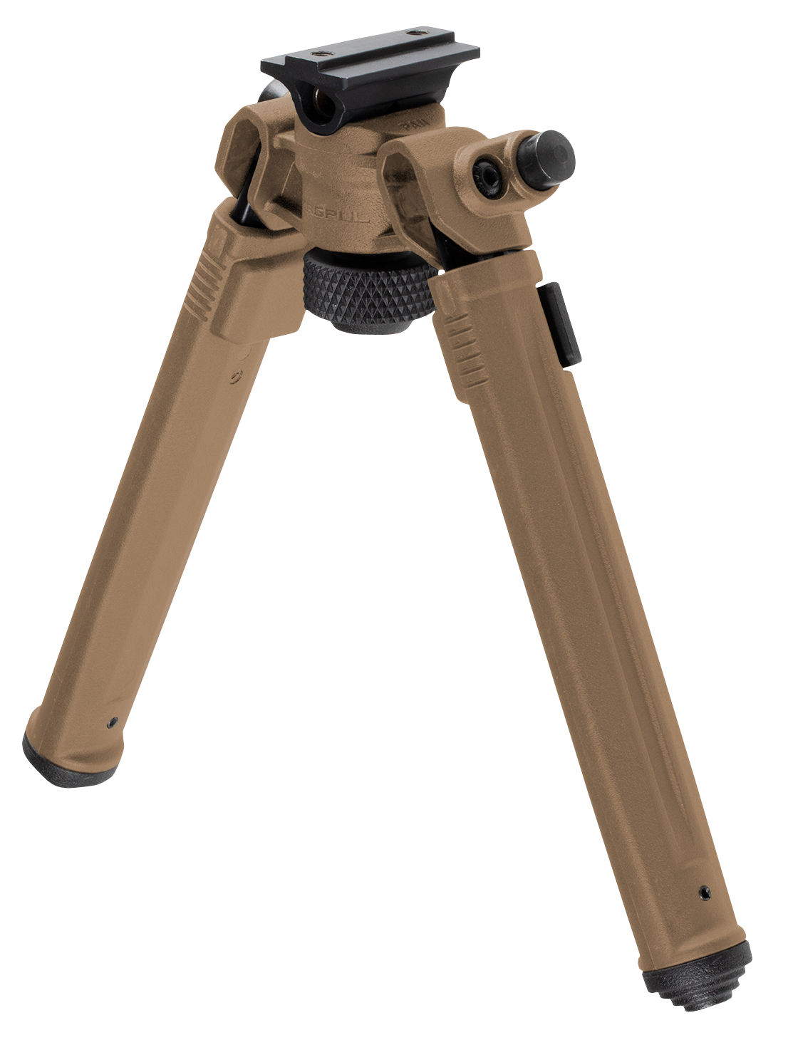 Magpul MAG951-FDE Bipodmade of Aluminum with Flat Dark Earth Finish, ARMS 17S-Style Attachment, 6.80-10.30" Vertical Adjustment & Rubber Feet for AR-Platform