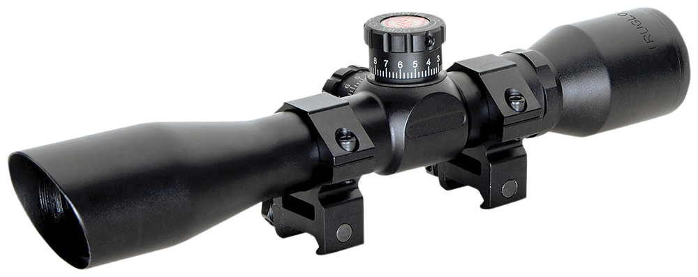 Truglo 4x32 Tru-Brite Xtreme Tactical Riflescope Matte, Mil-Dot, w/ Rings