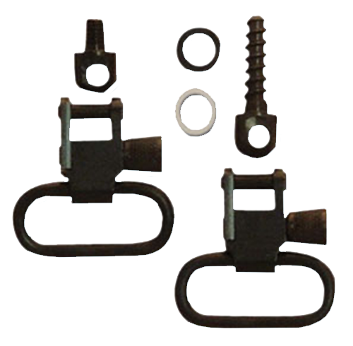 GrovTec Sling Swivel Set Mossberg 500 1" Locking Swivels Steel Black