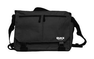Rukx Gear ATICTBBB Discrete Carry Business Bag Black with Hidden Pistol Compartment, 16" Laptop Sleeve, 9 Interior Pockets, 3 Exterior Pockets & Mil-Spec Buckles 15" W x 11" H Interior Dimensions