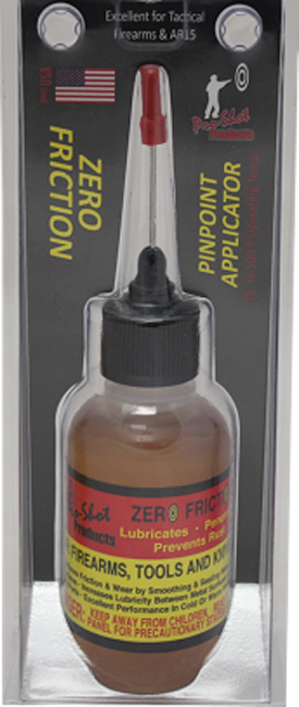 Pro-Shot Zero Friction Premium Synthetic Gun Oil Lubricant 1 oz Needle Bottle