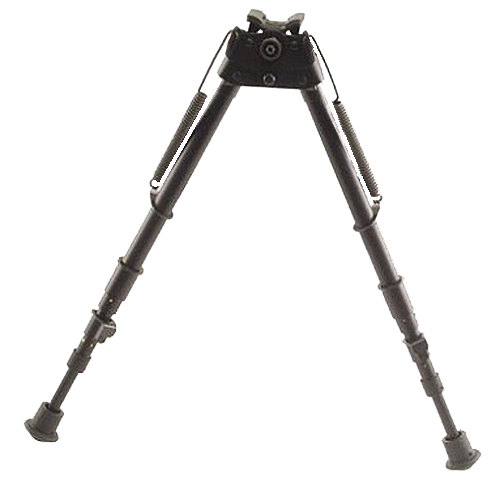 Harris Bipods 25C Swivel 25C Swivel Stud, 13.50-27", Black Steel/Aluminum, Rubber Feet
