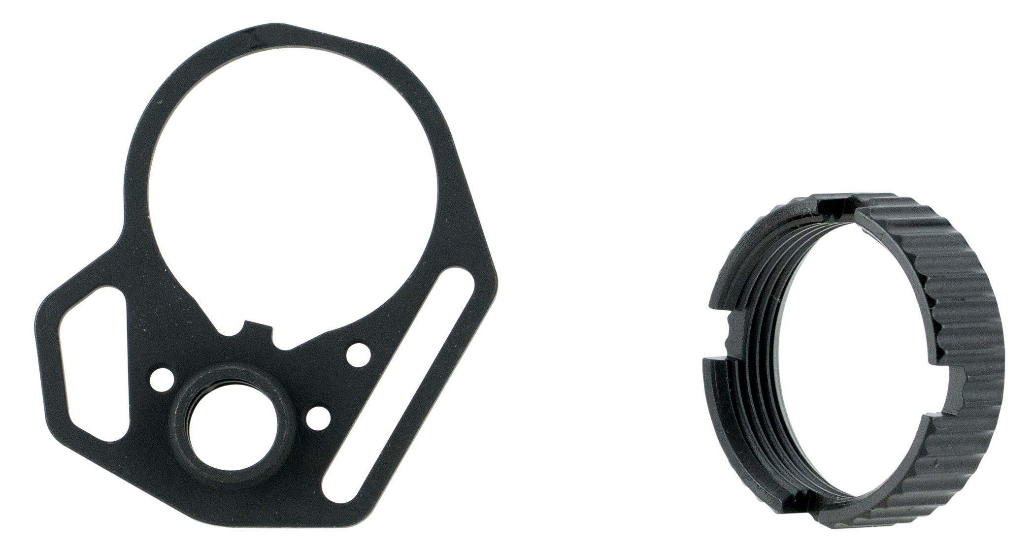Strike Industries Multi-Function Receiver End Plate with Anti-Rotation Castle Nut AR-15, LR-308 Carbine Steel Black