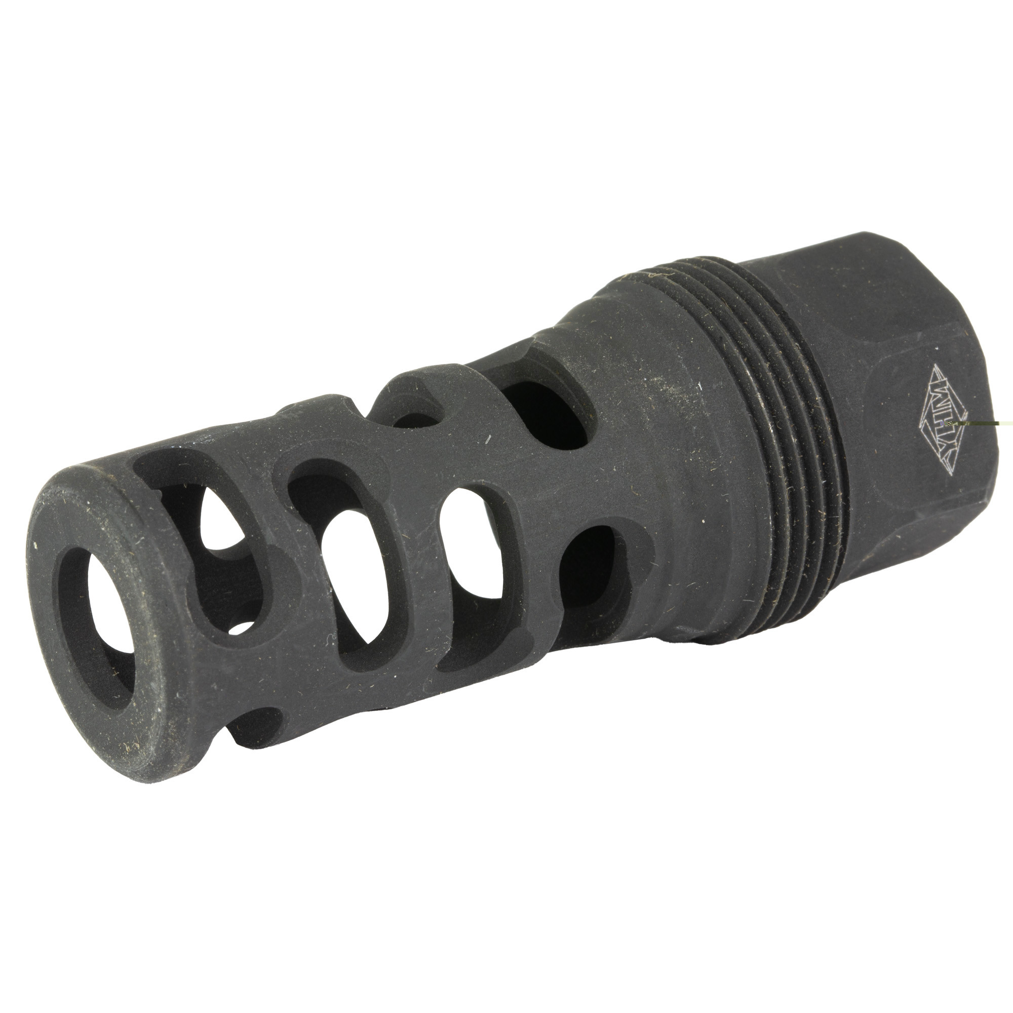 Yankee Hill 4405MB24 sRx Q.D. Muzzle Brake Long Black Phosphate Steel with 5/8"-24 tpi, 9mm, 2.30" OAL & 9.375" Diameter for sRx Adapters