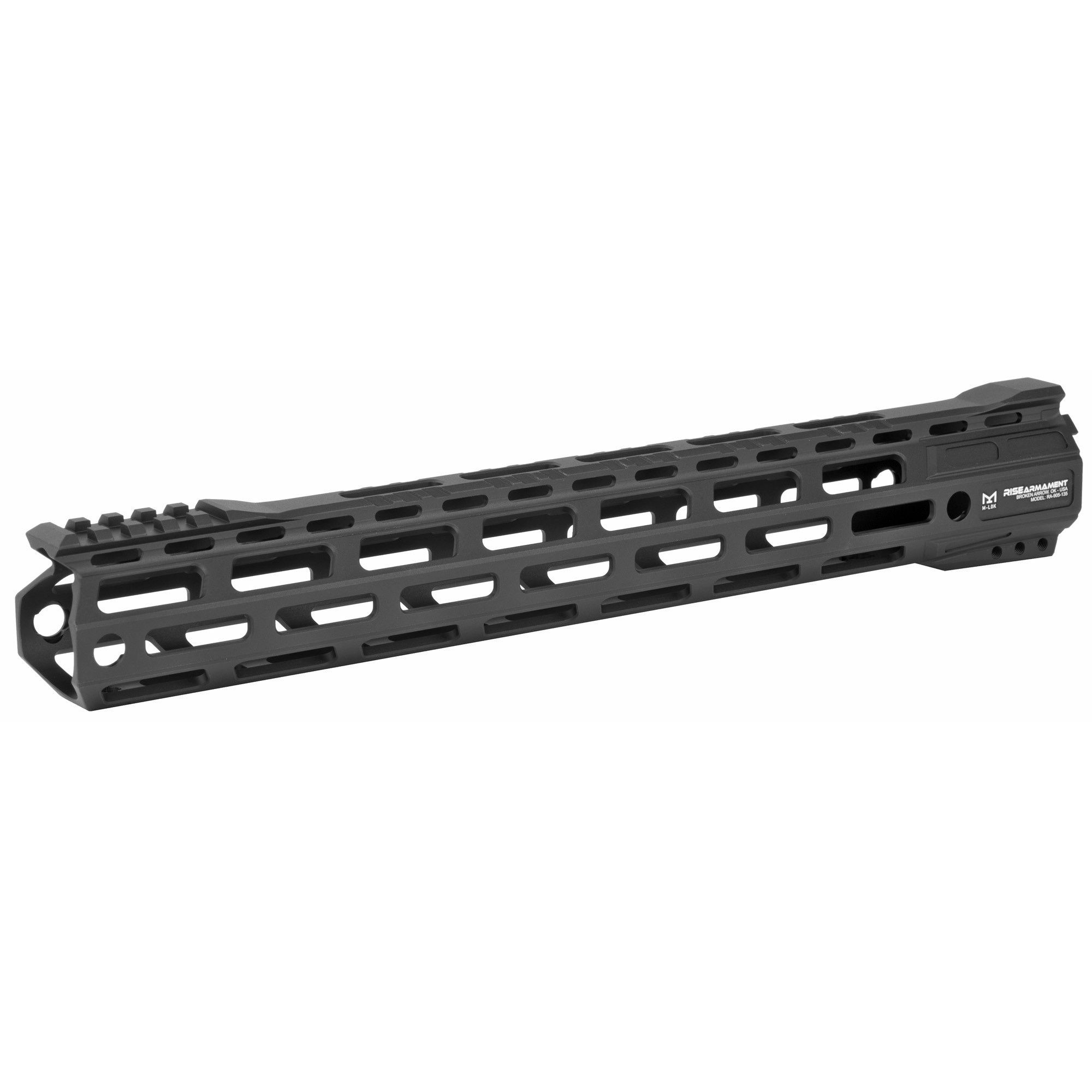 Rise Armament RA905135BLK RA-905 Handguard 13.50" 6061-T6 Aluminum Black Anodized with M-LOK & Picatinny Rail for AR-15