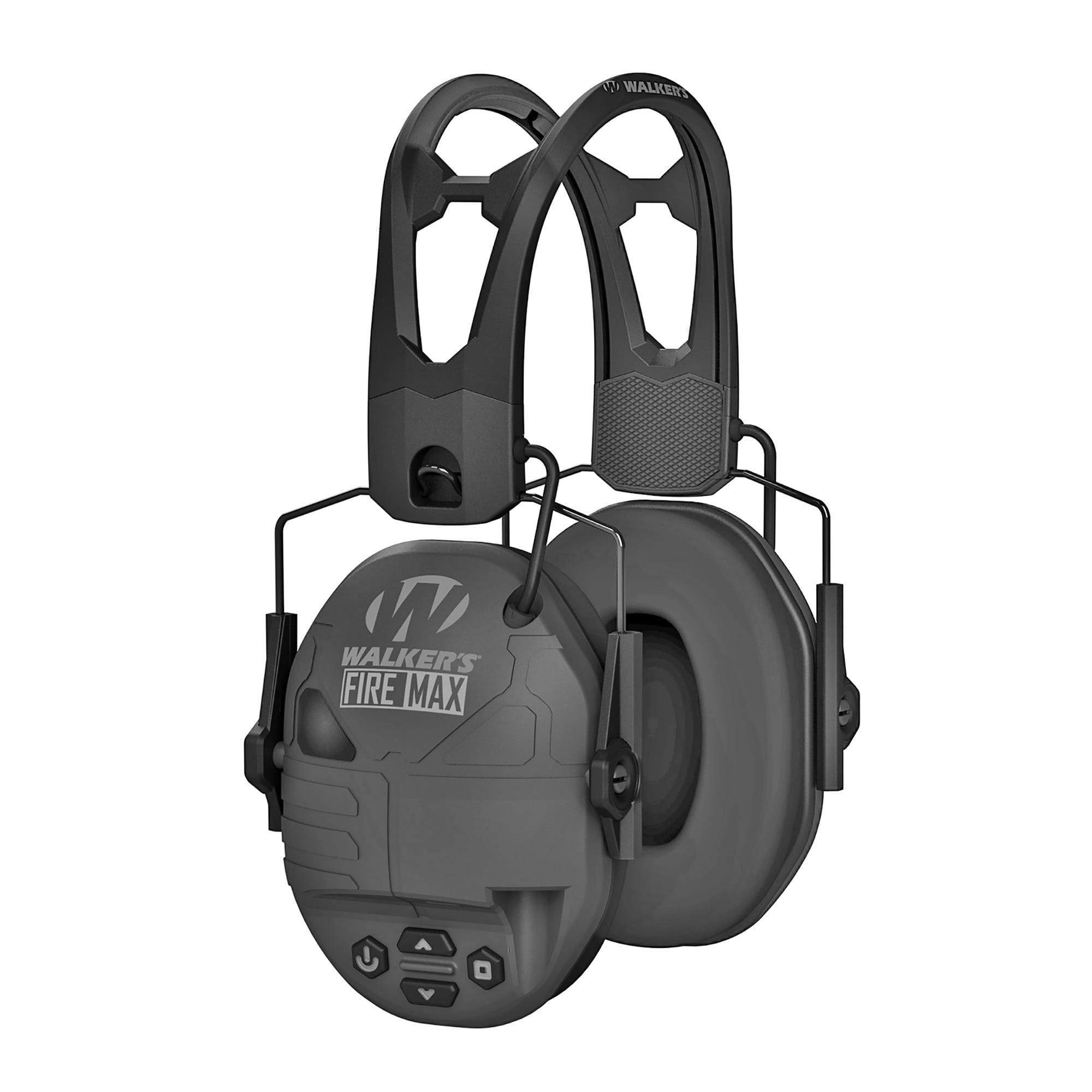 Walker's FireMax Electronic Earmuffs with Rechargeable Battery (NRR 23dB) Black