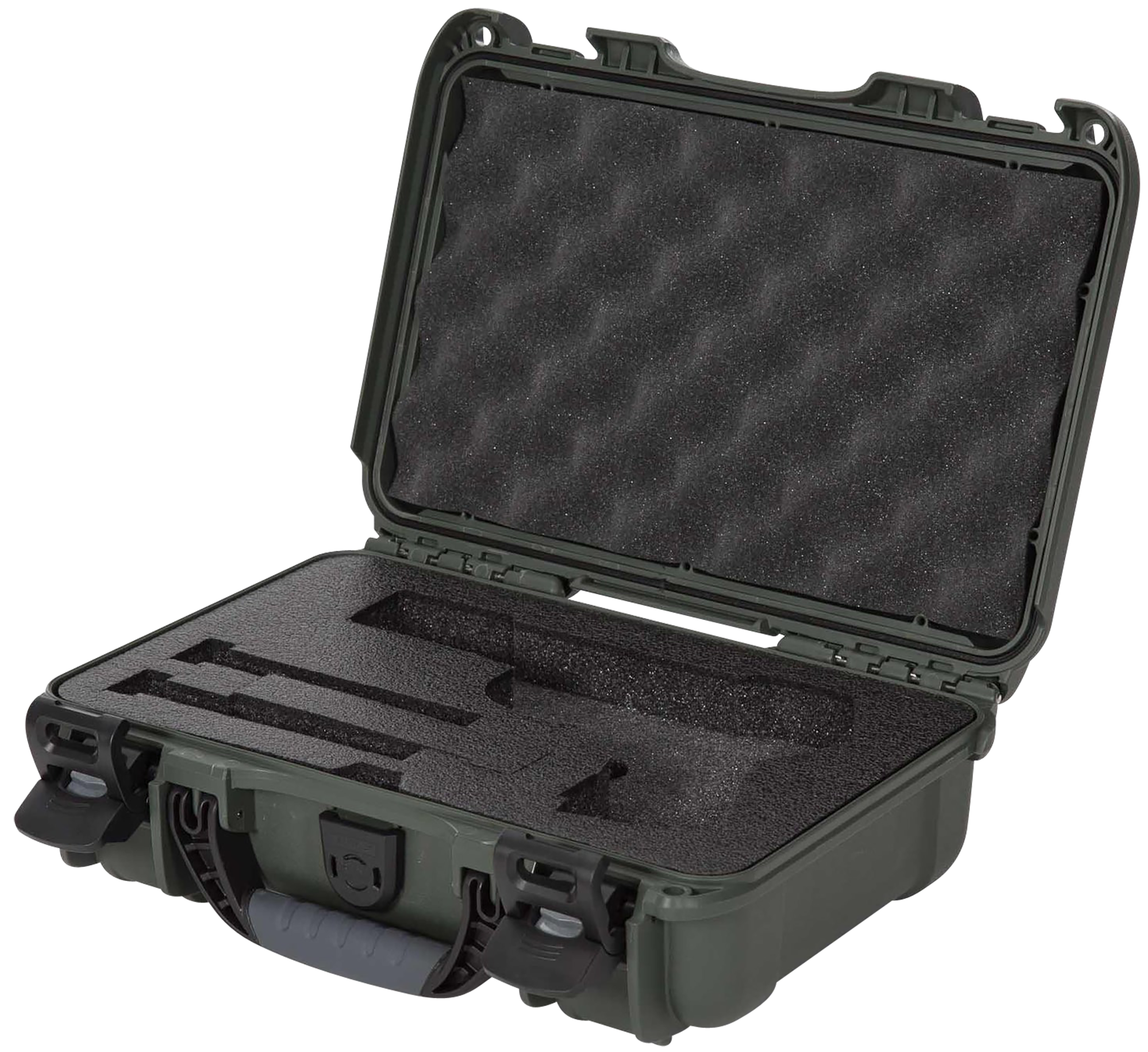 Nanuk 909CLASG6 909 Classic Gun Case Waterproof & Airline Approved Olive Polyethylene with Closed-Cell Foam 11.44" L x 7" W x 3.68" H Interior Dimensions