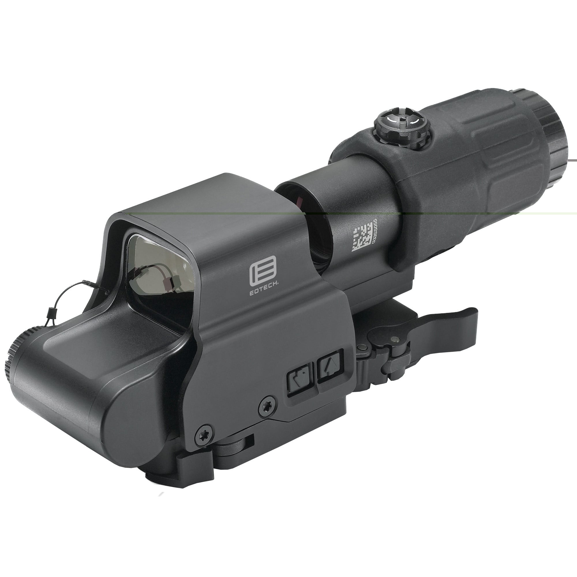 EoTech EXPS2 Holographic Hybrid Sight II Black, 68 MOA ring w/ (2) 1 MOA dots, G33 Magnifier