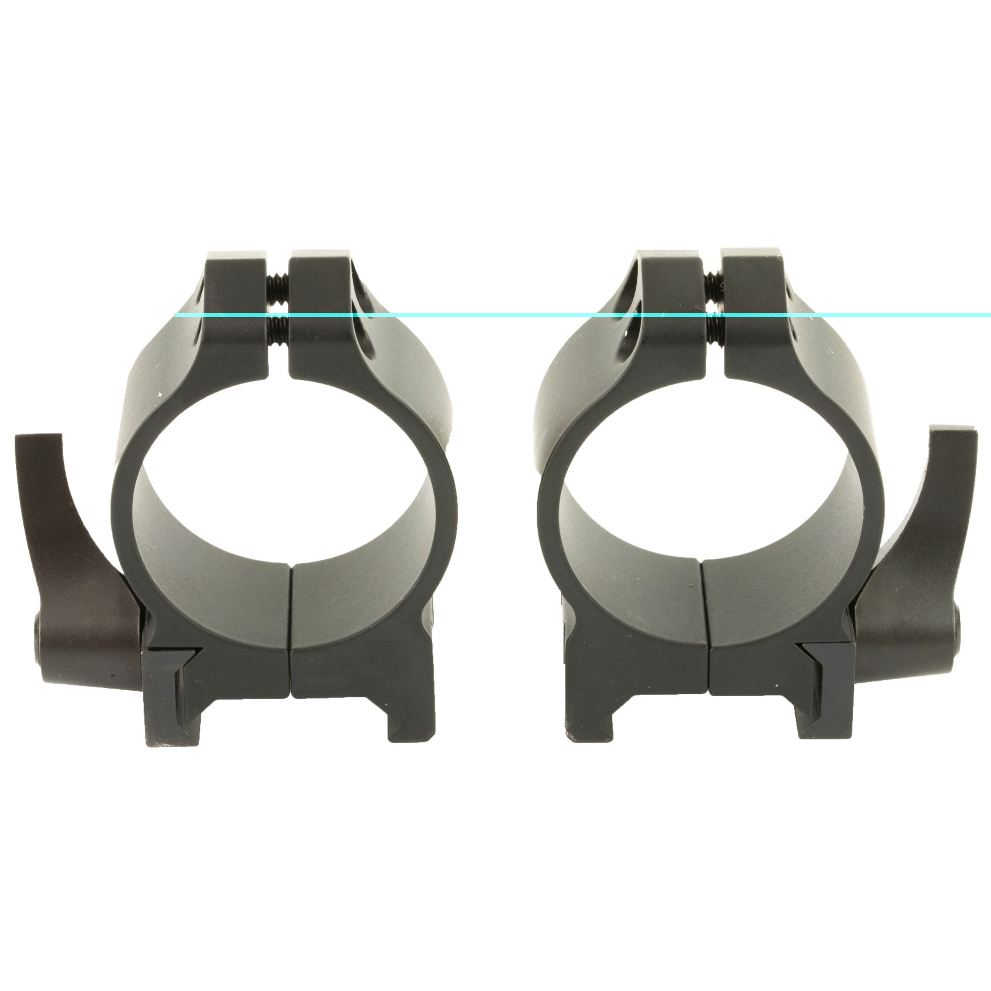 Warne 213LM Maxima Vertical Ring Set Quick Detach For Rifle Maxima/Weaver/Picatinny Low 30mm Tube Matte Black Steel