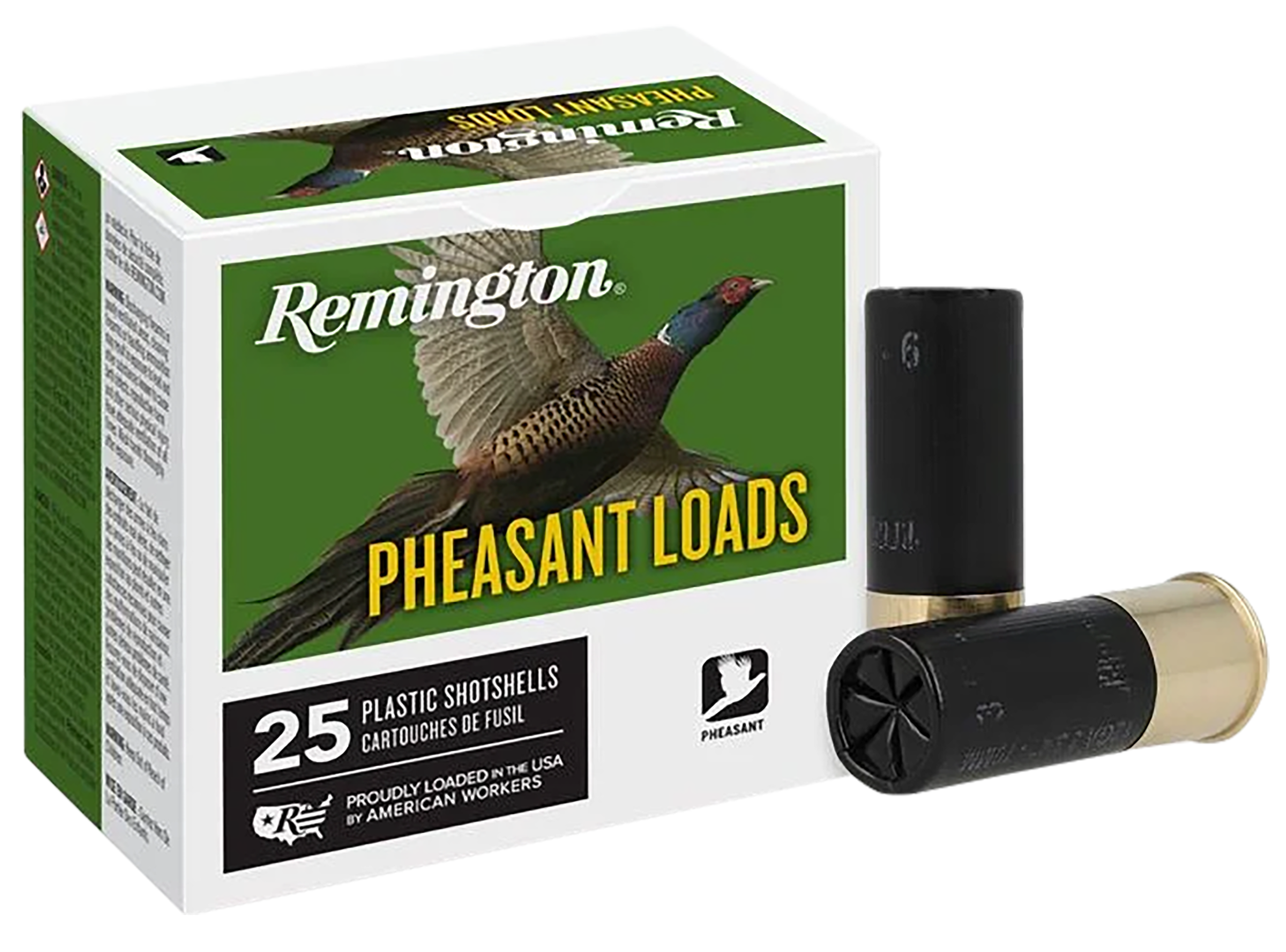 Remington Ammunition 20048 Pheasant Upland 12 Gauge 2.75" 1 1/4 oz 6 Shot 25 Per Box/ 10 Cs