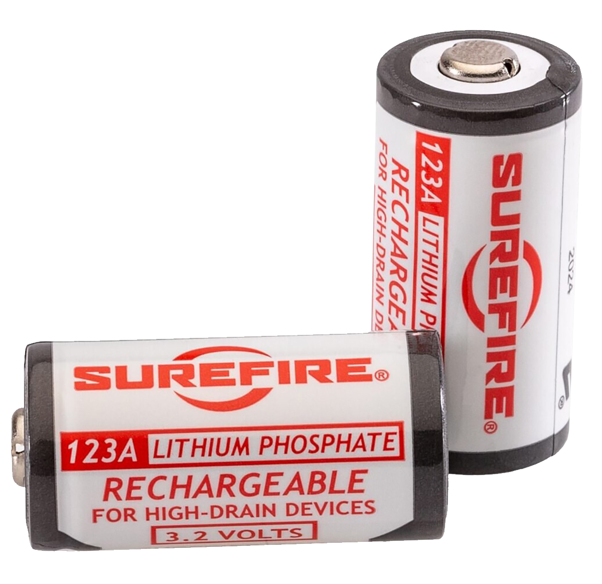 Surefire Rechargeable Battery CR123A 3.2 Volt Lithium 2PK