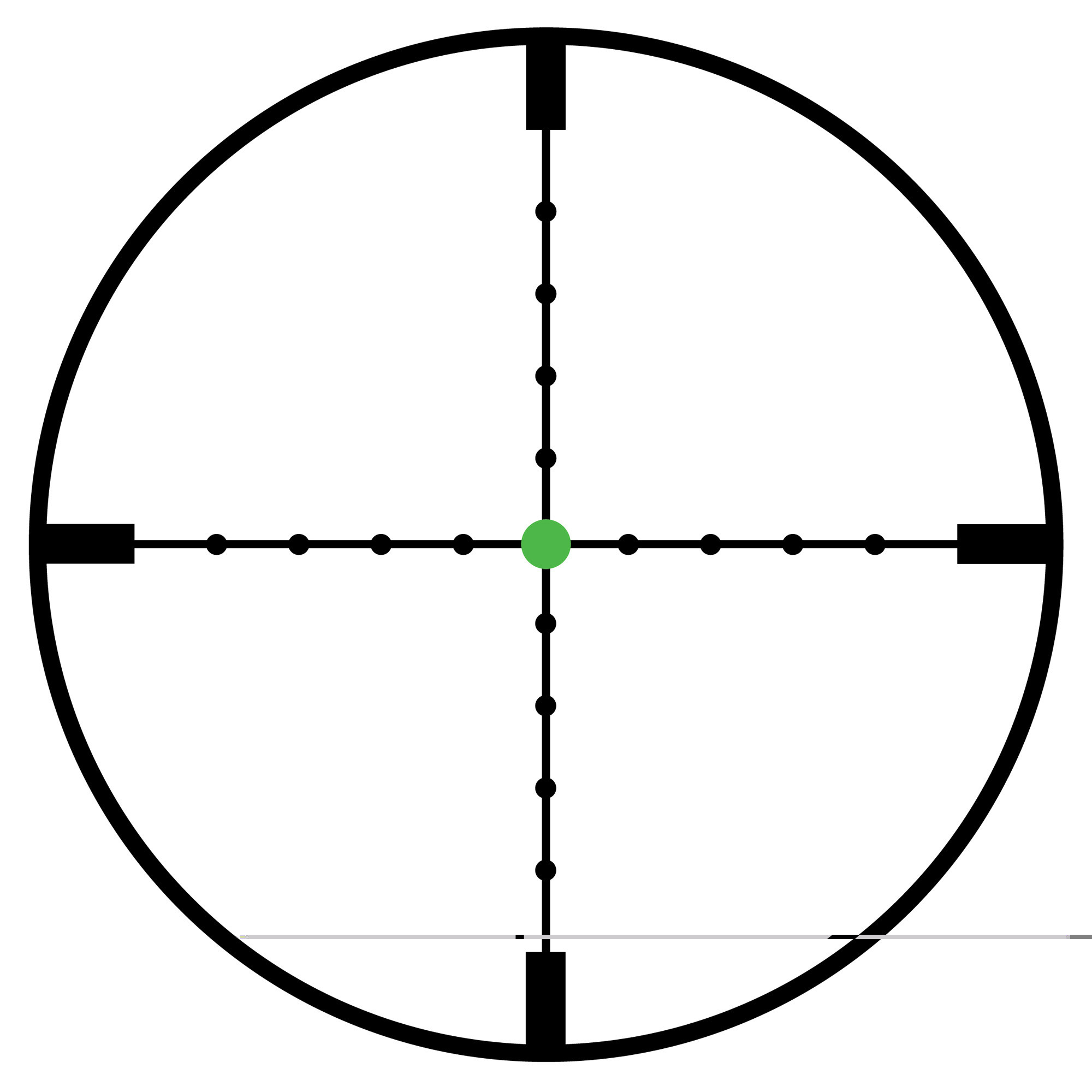 Trijicon 3-9x40 AccuPoint Rifle Scope Matte, Mil-Dot Crosshair w/ Green Dot