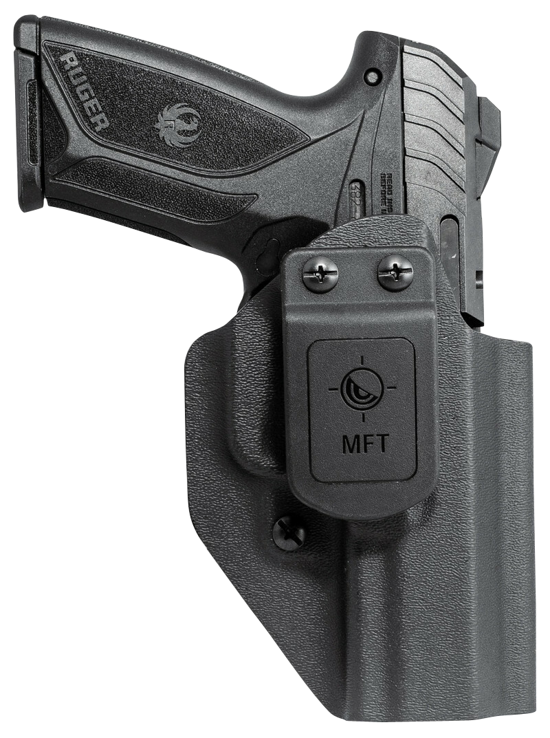 Mission First Tactical HRUSEC9AIWBABL Appendix Holster IWB/OWB Black Polymer Belt Clip Fits Ruger Security-9 Ambidextrous