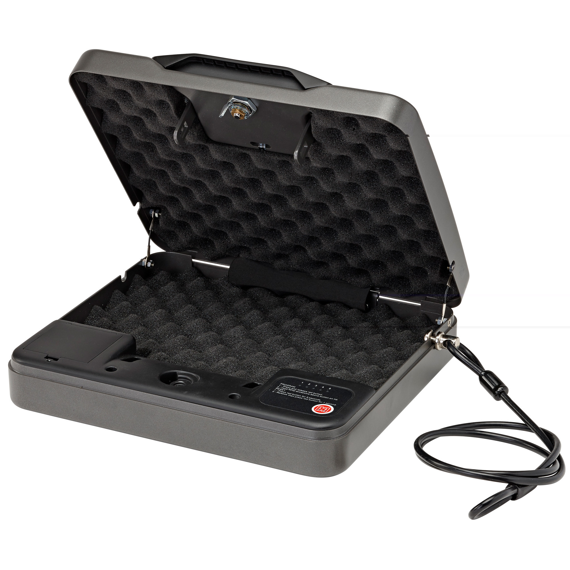 Hornady 98141 Rapid Safe 4800KP RFID,Access Code,Key Entry Black Steel Holds 1 Handgun 10.50" L x 12" W x 2.90" D