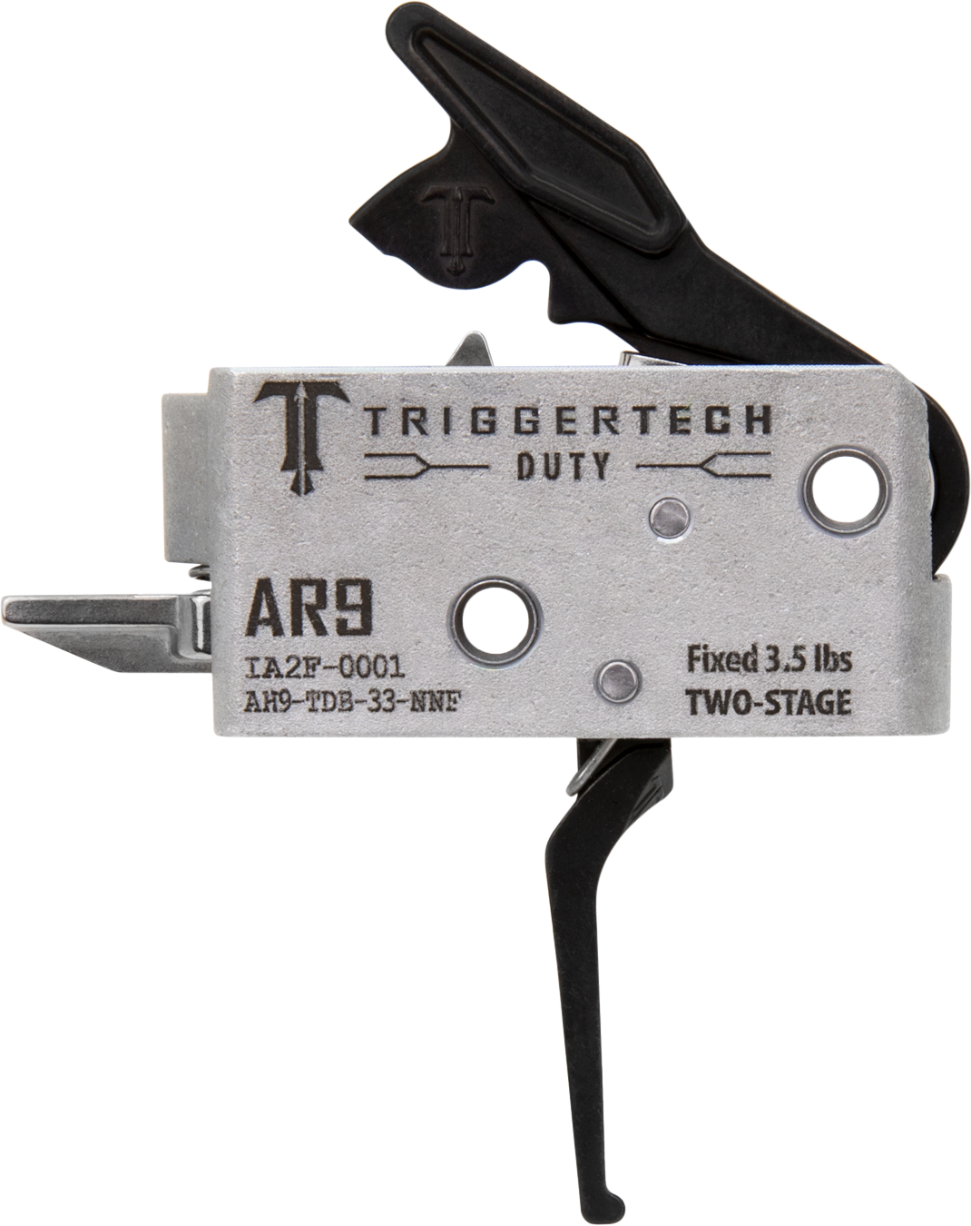 TriggerTech AH9TDB33NNF DutyFlat Trigger Two-Stage 3.50 lbs Draw Weight Fits AR-9