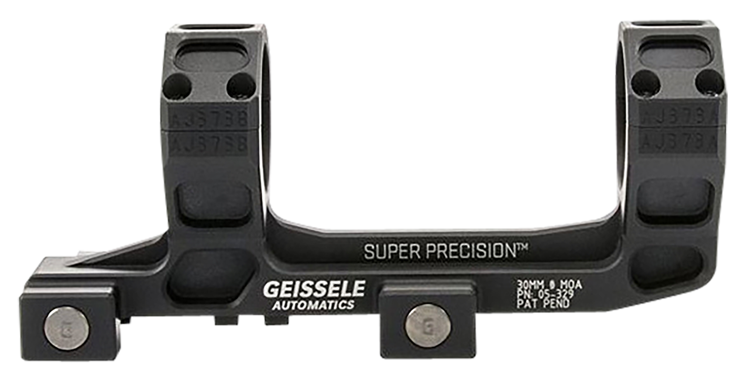 Geissele Super Precision SOPMOD Certified 30mm Scope Mount Black, For Vortex 1-6 Scopes, Used On AR-15 Platform