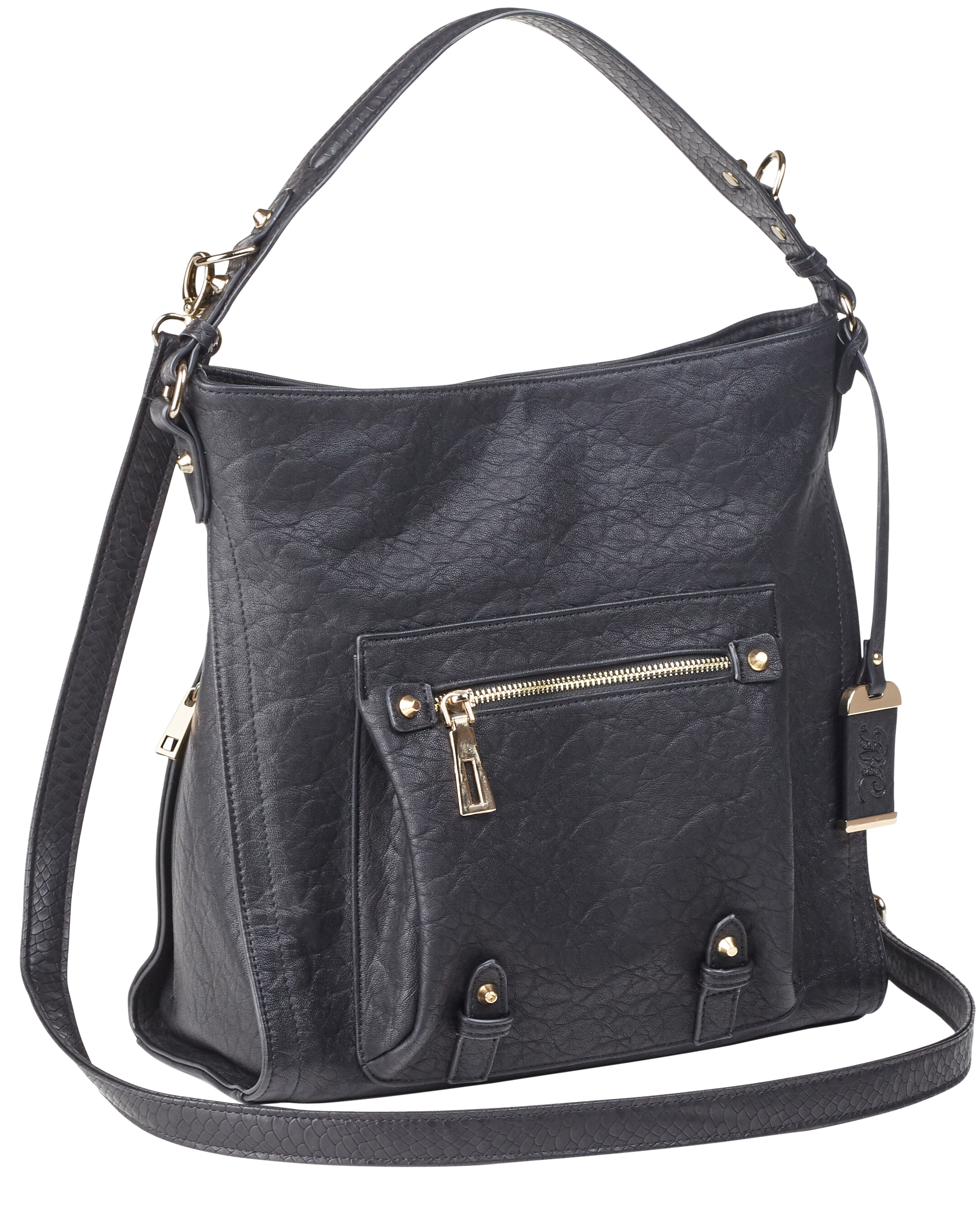 Bulldog Hobo Purse, Bdog Bdp053 Hobo Anna Purse Hlstr Blk