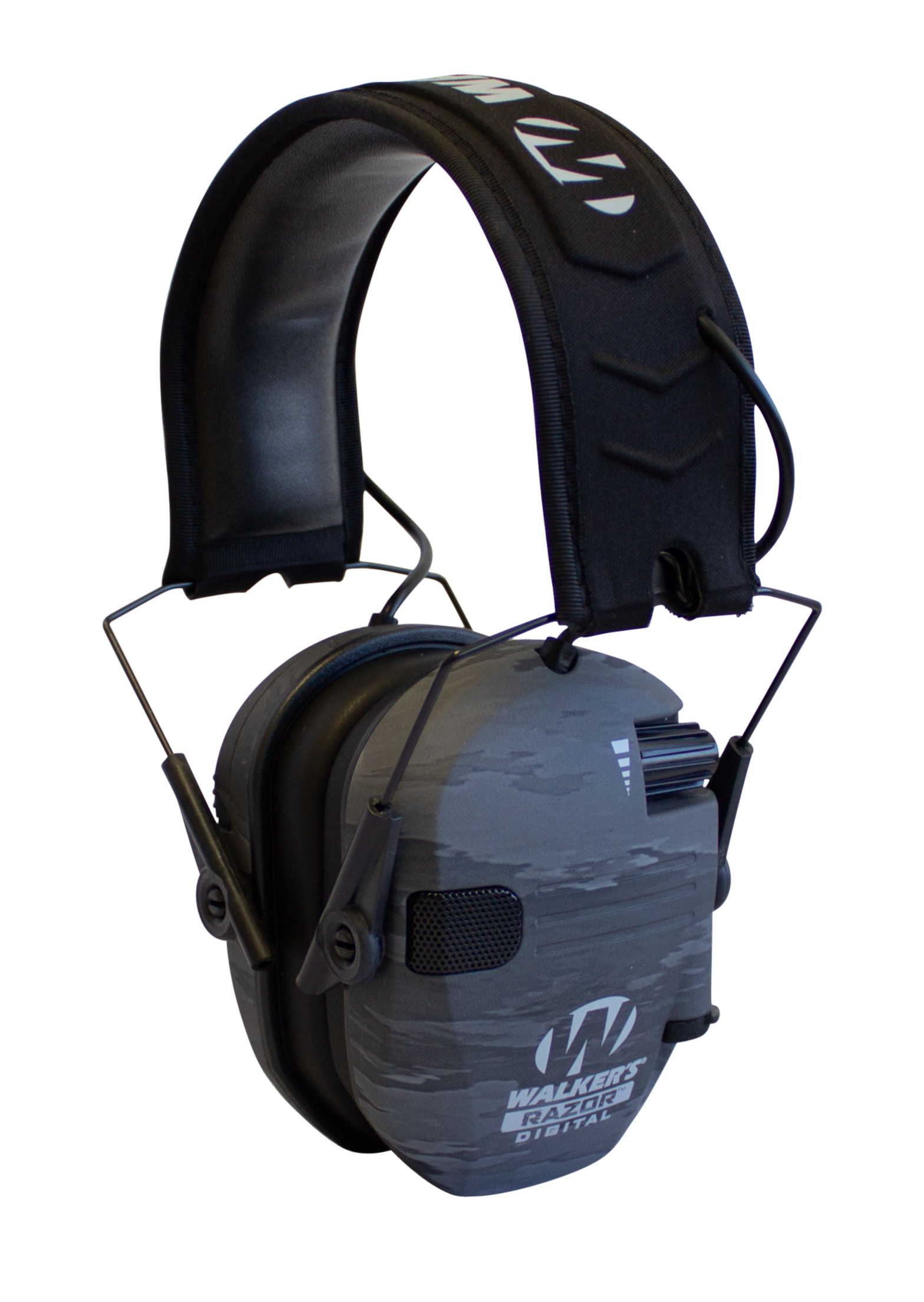 Walker's GWPDRSEMGST Razor PRO Digital Electronic Muff Polymer 23 dB Over the Head ATACS Ghost Camo/Black Adult