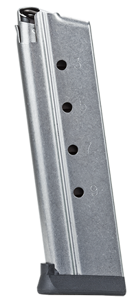 Rock Island 38747 1911Stainless Detachable 10rd for 38 Super for 9mm Luger, 22 TCM Rock Island 1911 TCM