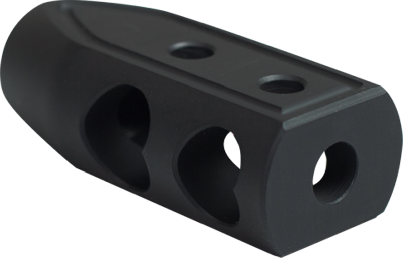Timber Creek Outdoors 9MMHBBLC Heart Breaker Muzzle Brake Black Cerakote with 1/2"-28 tpi Threads for 9mm AR-Platform