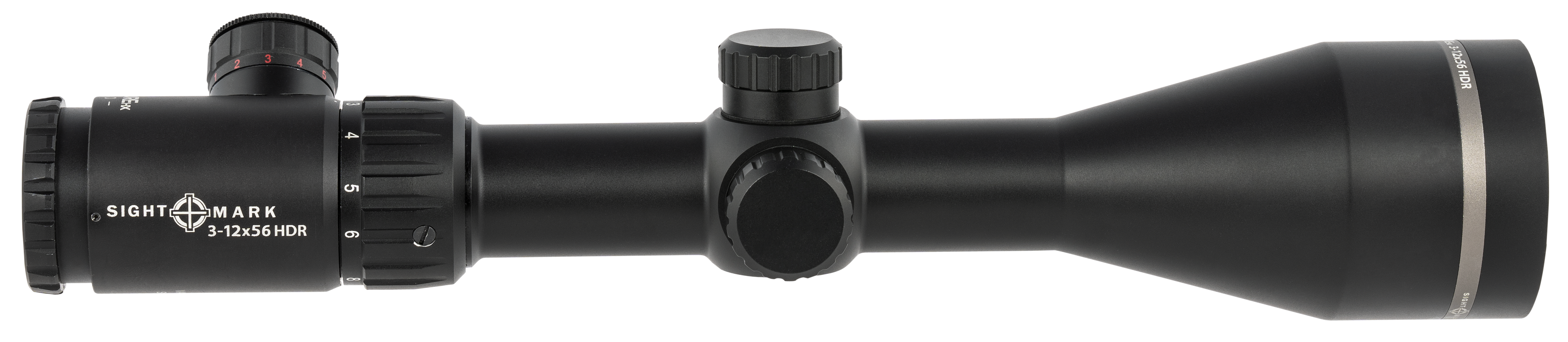 Sightmark 3-12x56 Core HX 30mm Rifle Scope Matte, Illuminated HDR, Side Focus, Target Knobs, w/ Rings