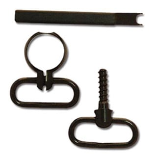 GrovTec Non-Detachable Swivel Set Centerfire Lever .640-.660" Tubular Magazine Rear Screw Swivel Stud 1" Steel Black