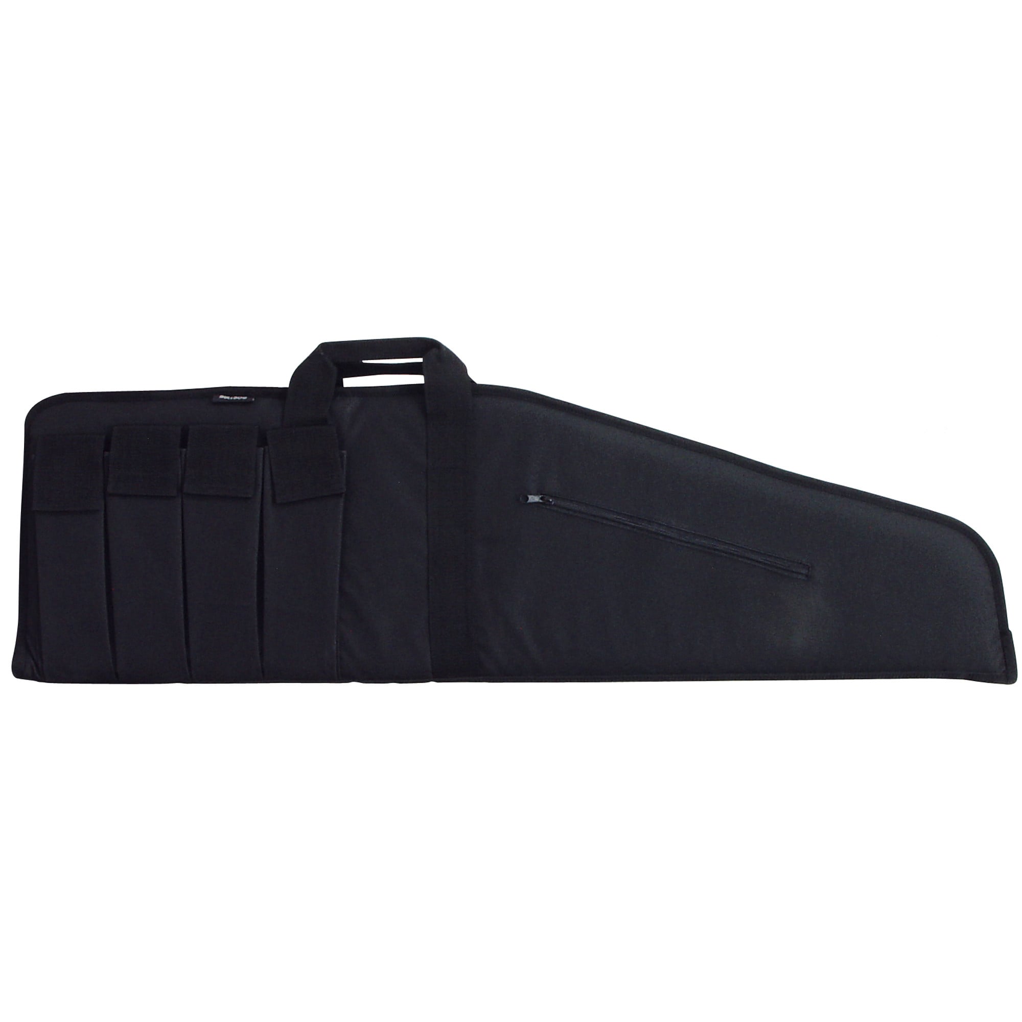 Bulldog BD420 Extreme Tactical Rifle Case made of Water-Resistant Nylon with Black Finish, Tricot Lining, 4 External Velcro Magazine Pouches & Soft Padding 45" L