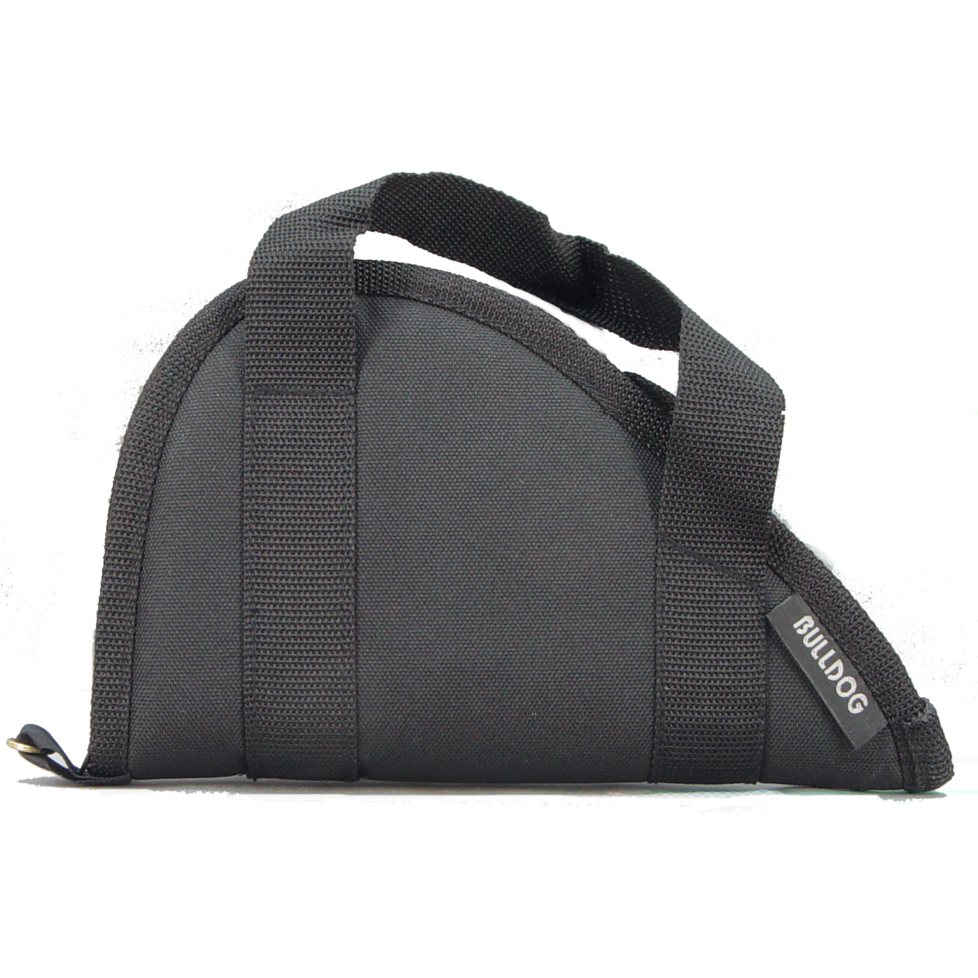Bulldog BD600 Pistol RugSmall Size made of Water-Resistant Nylon with Black Finish, Velcro Accessory Pocket, Thick 1.75" Soft Padding & Full-Length Zipper 12"x 6" Interior Dimensions