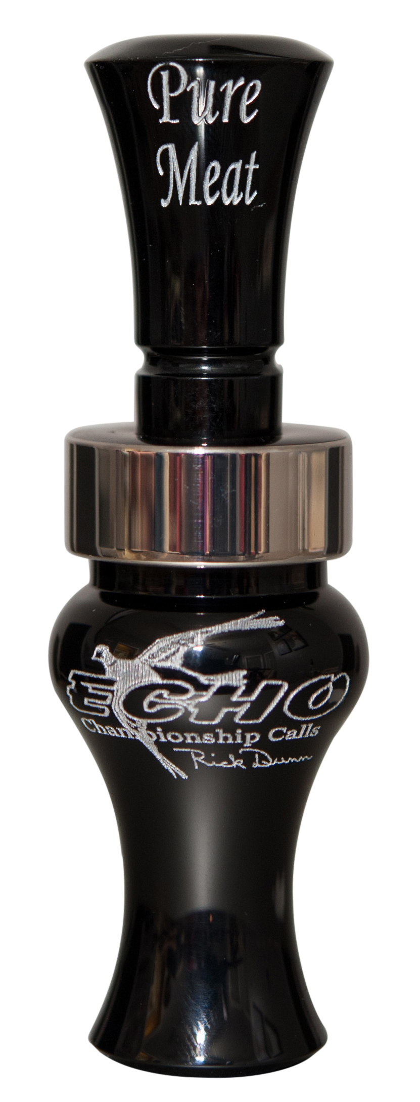 Echo Calls 79019 Pure MeatOpen Call Double Reed Mallard Sounds Attracts Ducks Black Acrylic