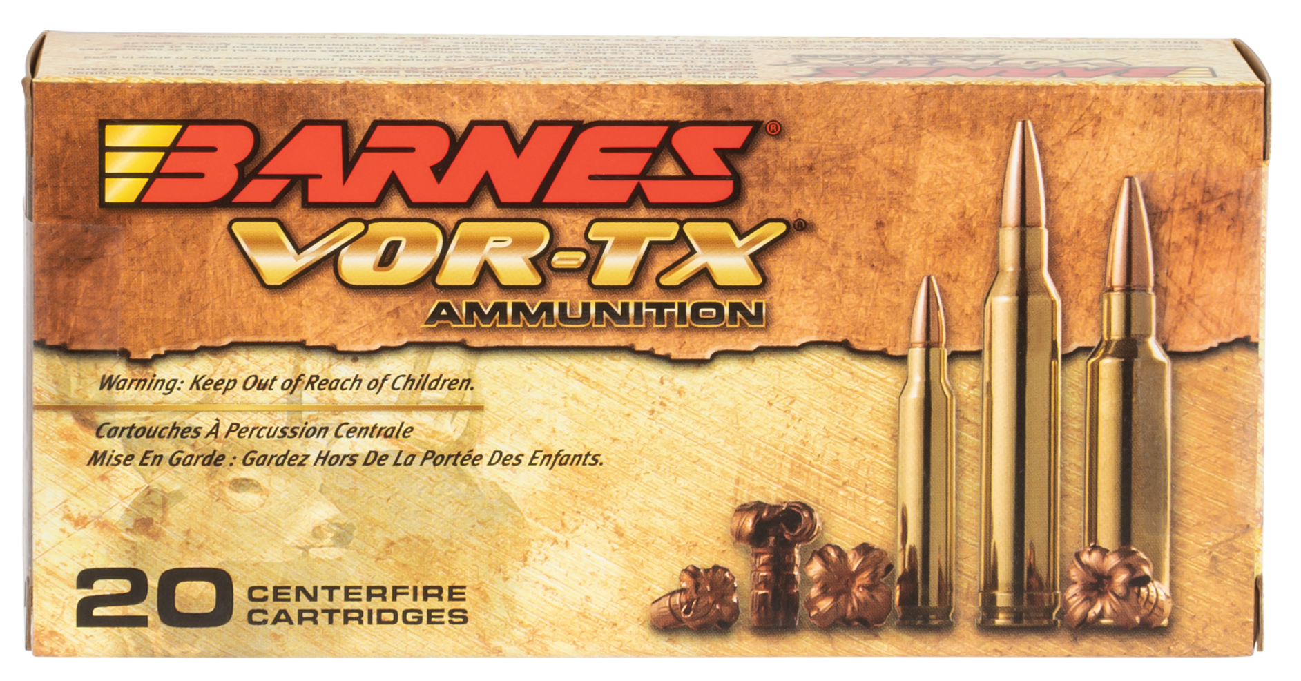 Barnes VOR-TX Ammunition 5.56x45mm NATO 62 Grain TSX Hollow Point Boat Tail Lead-Free 20RD