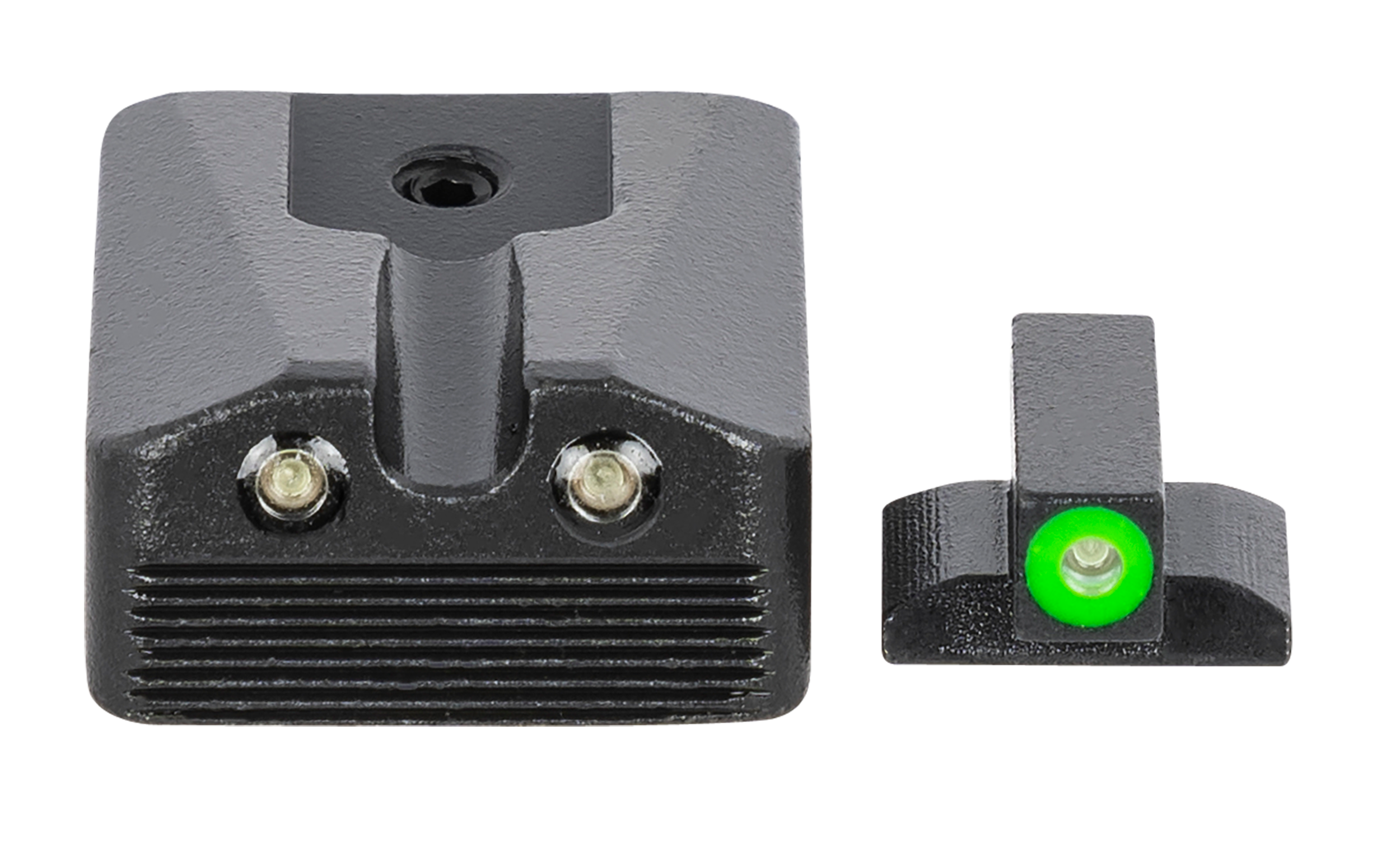 Meprolight USA 412213111 Hyper-BrightBlack | Green Tritium with Green Outline Front Sight Green Tritium with Black Outline Rear Sight Set
