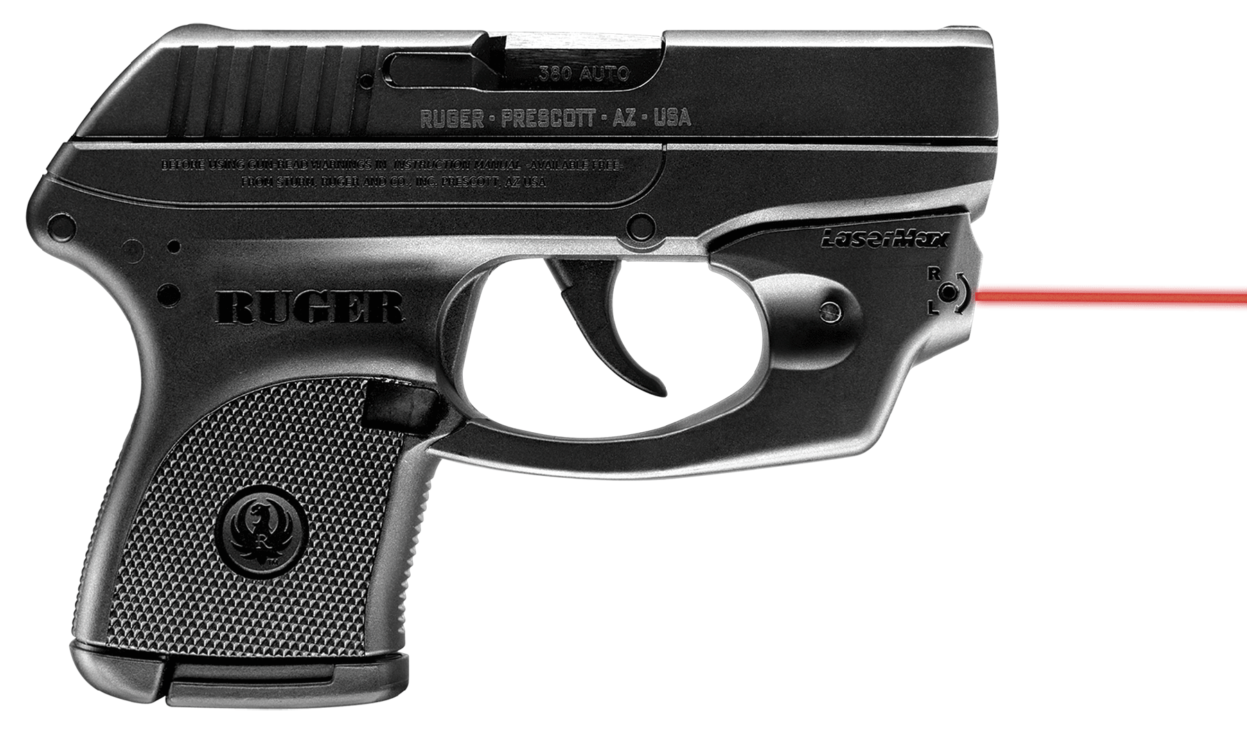 LaserMax CFLCP Centerfire Laser 5mW Red Laser with 650nM Wavelength & Black Finish for Ruger LCP