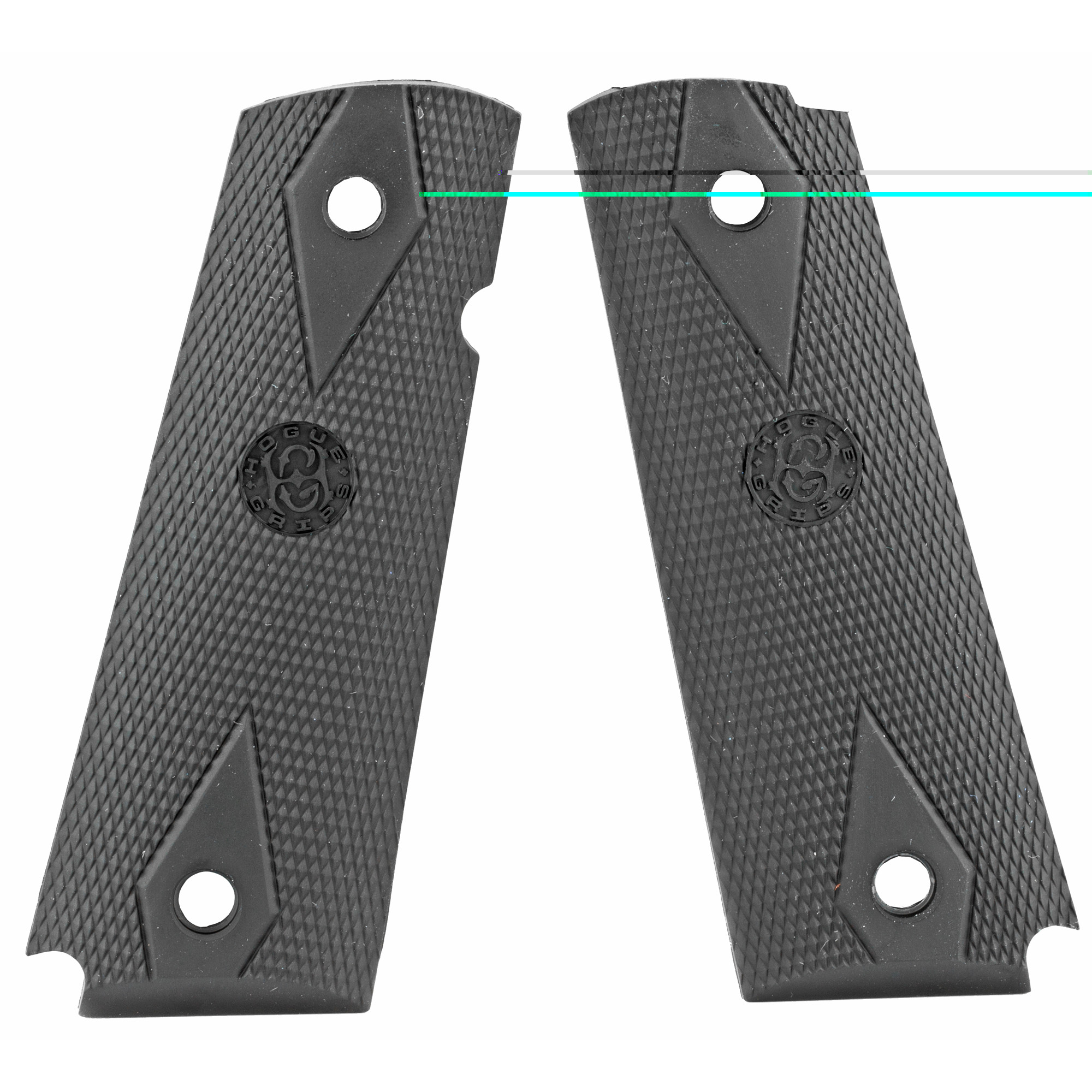 Hogue Grip 1911 Govt Chckr No Fg Blk