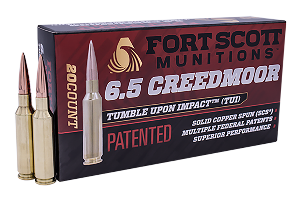 Fort Scott Munitions 65GR123SCV2 Tumble Upon Impact (TUI) Rifle 6.5 Grendel 123 gr Solid Copper Spun (SCS) 20 Per Box/ 10 Cs