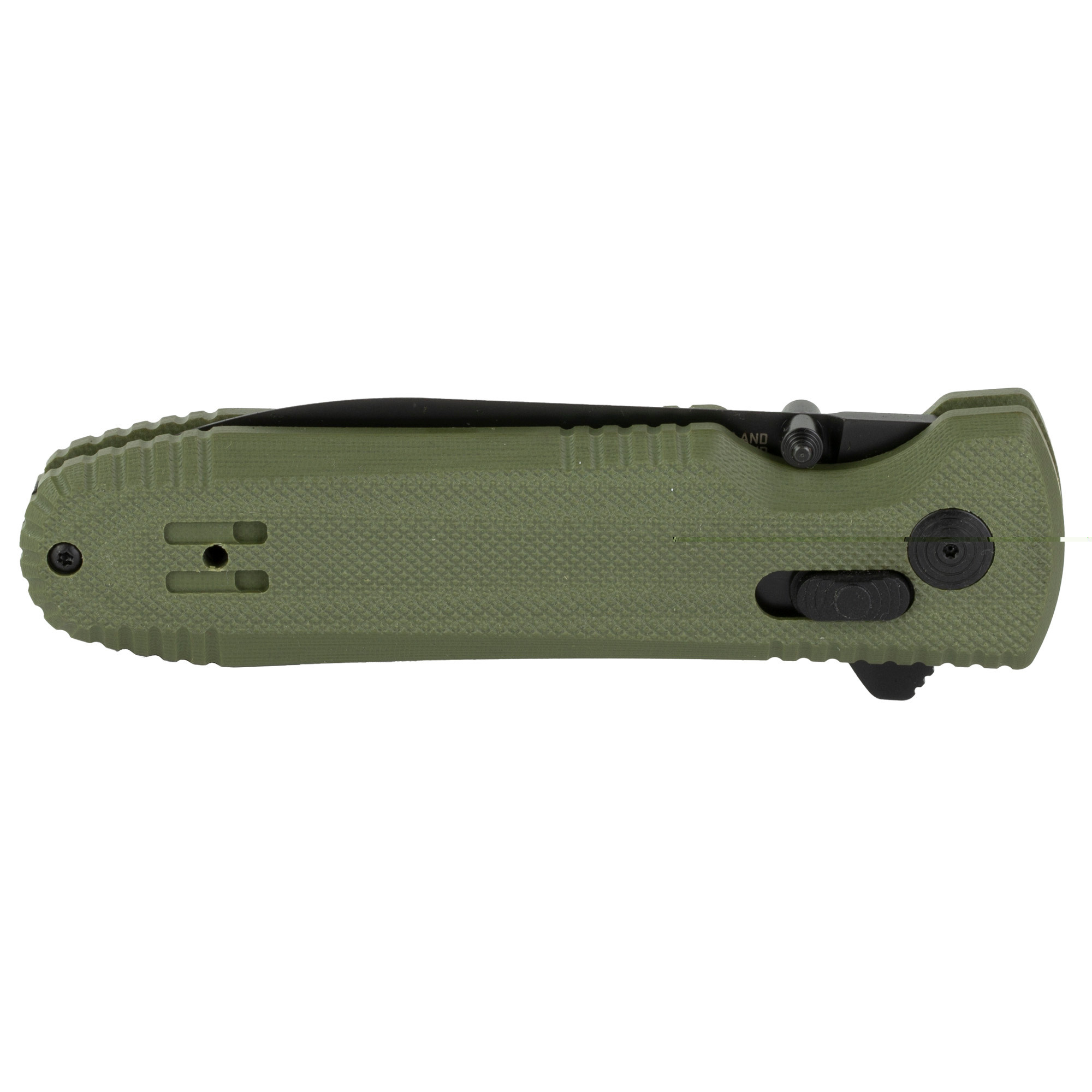 S.O.G SOG12610257 Pentagon XR 3.60" Folding Spear Point Plain Black TiNi Cryo CTS XHP Blade/OD Green G10 Handle Includes Pocket Clip