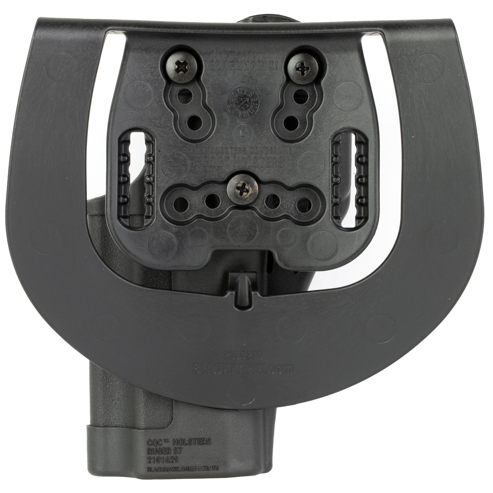 Blackhawk 410558BKR Serpa CQCOWB Size 58 Matte Black Polymer Belt Loop/Paddle Fits Ruger 57 Right Hand