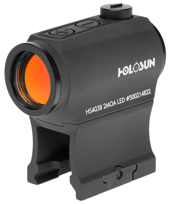 Holosun HS403B Paralow Red Dot Sight 1x 2 MOA Dot Picatinny-Style Low and Lower 1/3 Co-Witness Mounts Matte Black