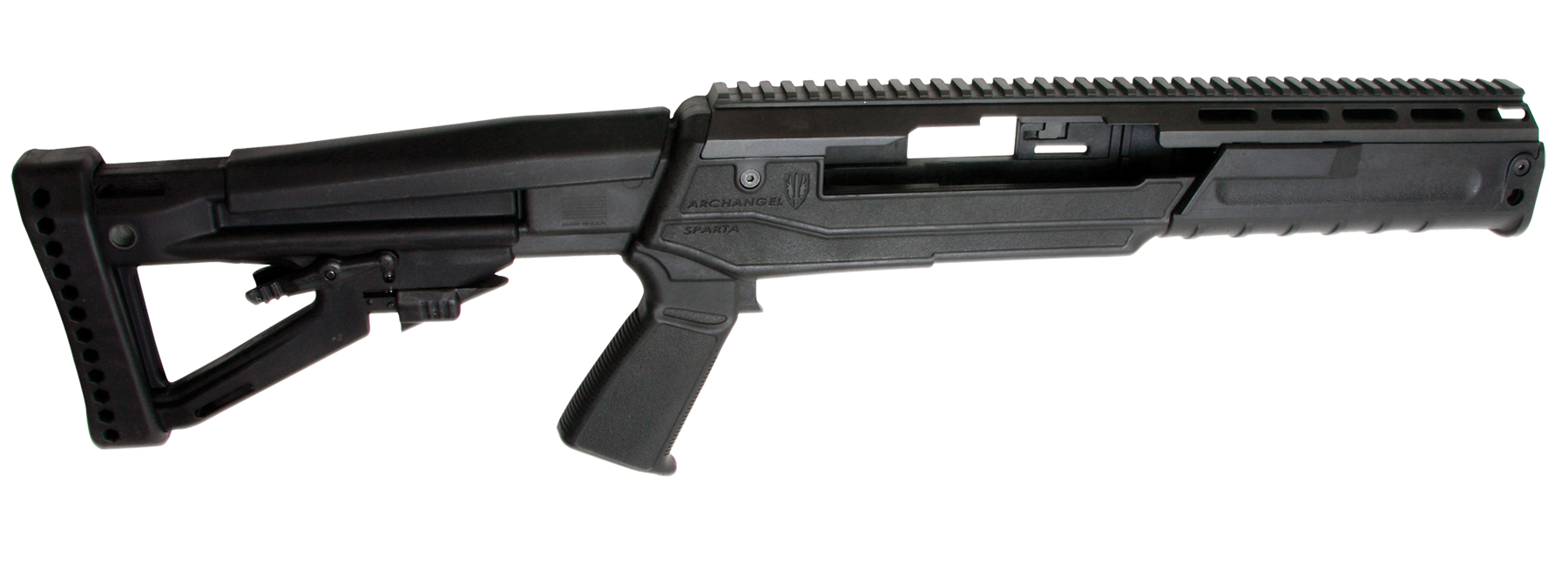 Archangel Sparta Collapsible Stock with Pistol Grip Ruger Mini 14, Mini 30 Polymer Black