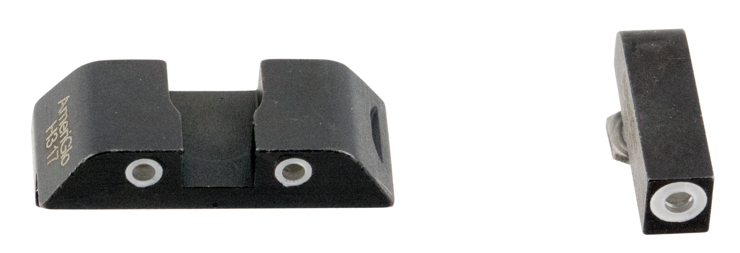 AmeriGlo GL113 Classic Tritium Sight Set for GlockBlack | Green Tritium with White Outline Front and Rear