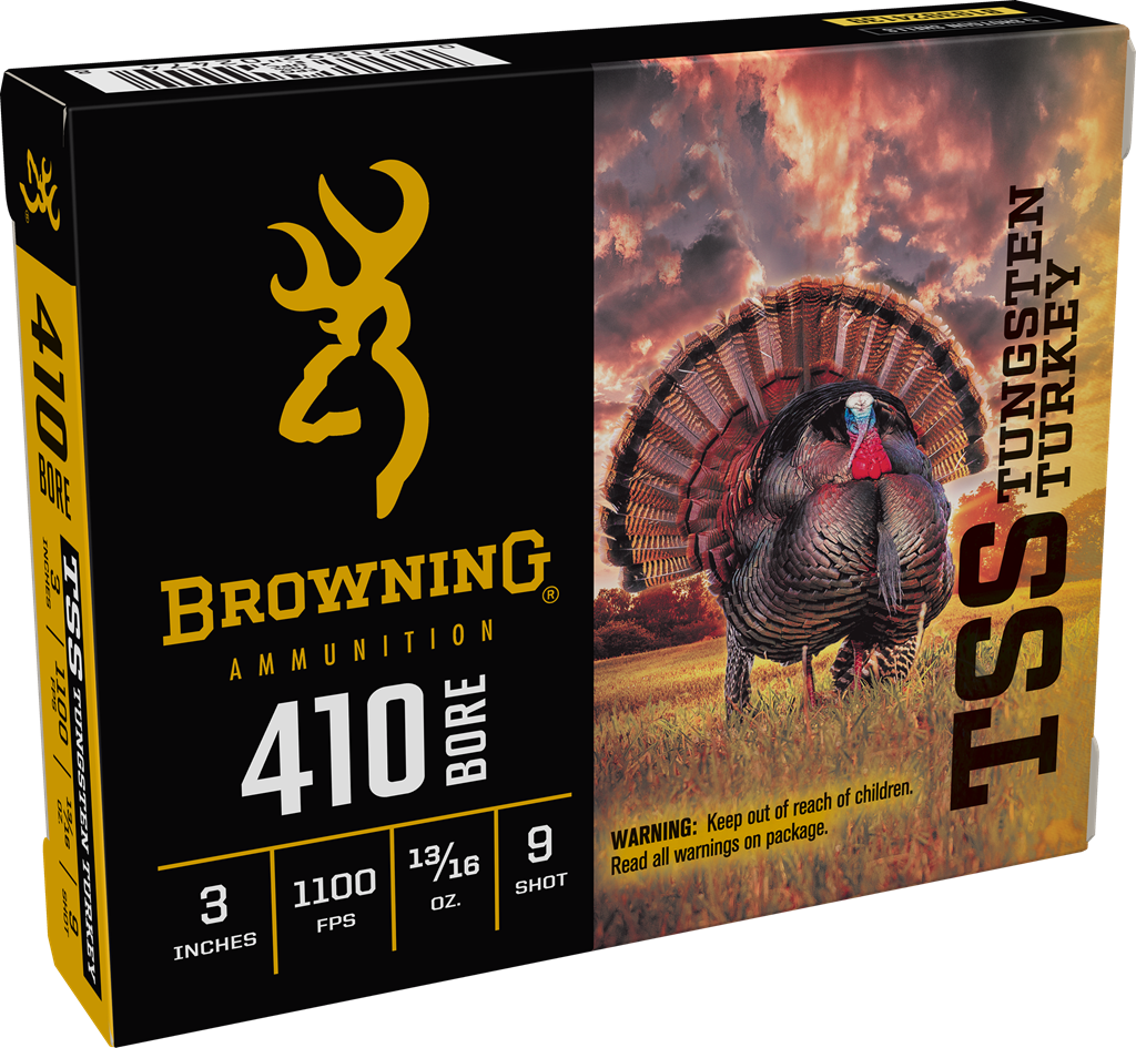 Browning TSS Turkey Ammunition 410 Bore 3" 13/16 oz #9 Non-Toxic Tungsten Shot Box of 5