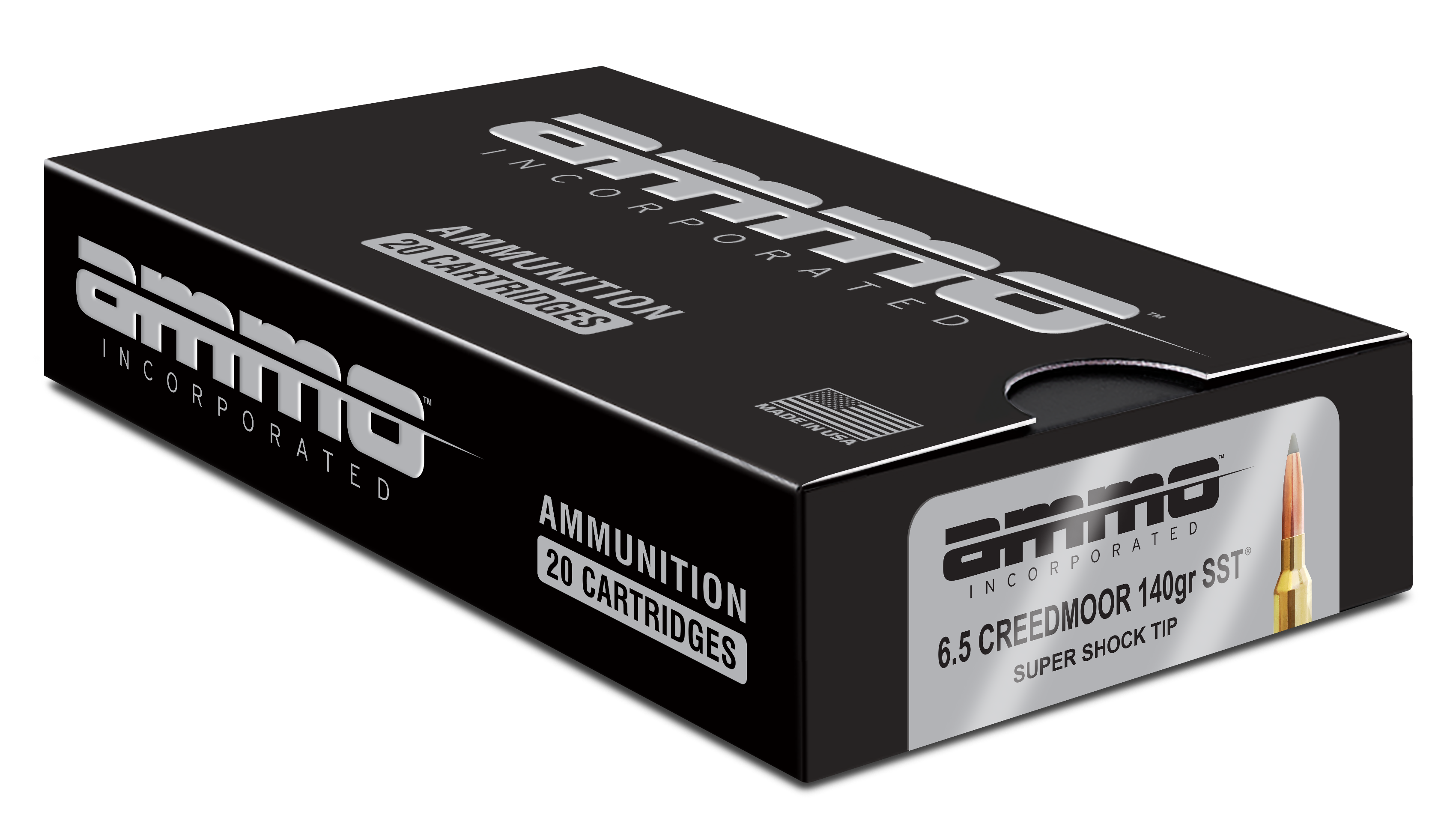 Ammo Inc. Ammunition 6.5 Creedmoor 140 Grain Hornady SST Polymer Tip 20RD