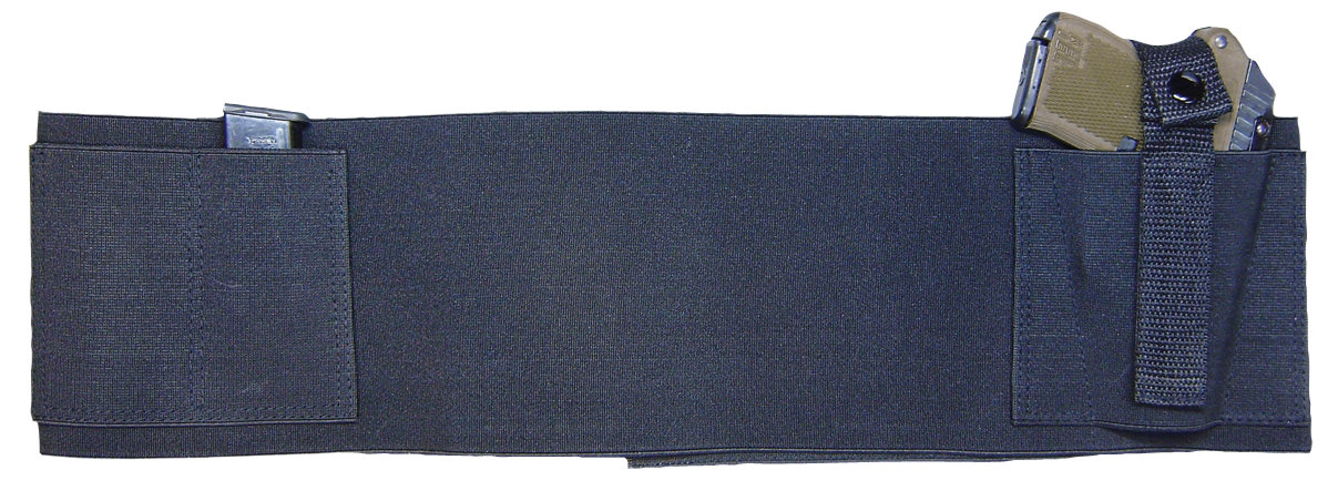 Personal Security Products Concealed Carry Belly Band Black, Large (36" to 44" Waist)