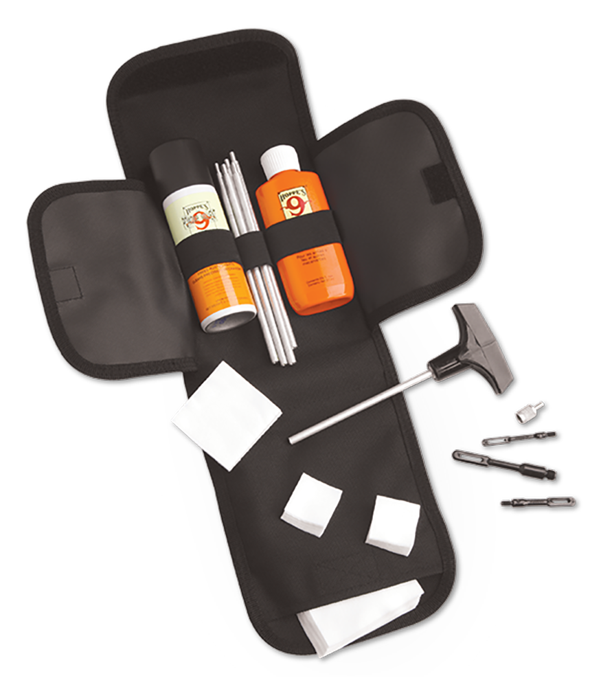 Hoppe's FC2 Universal Field Cleaning Kit Multi-Caliber/Black Compact Soft-Sided Case