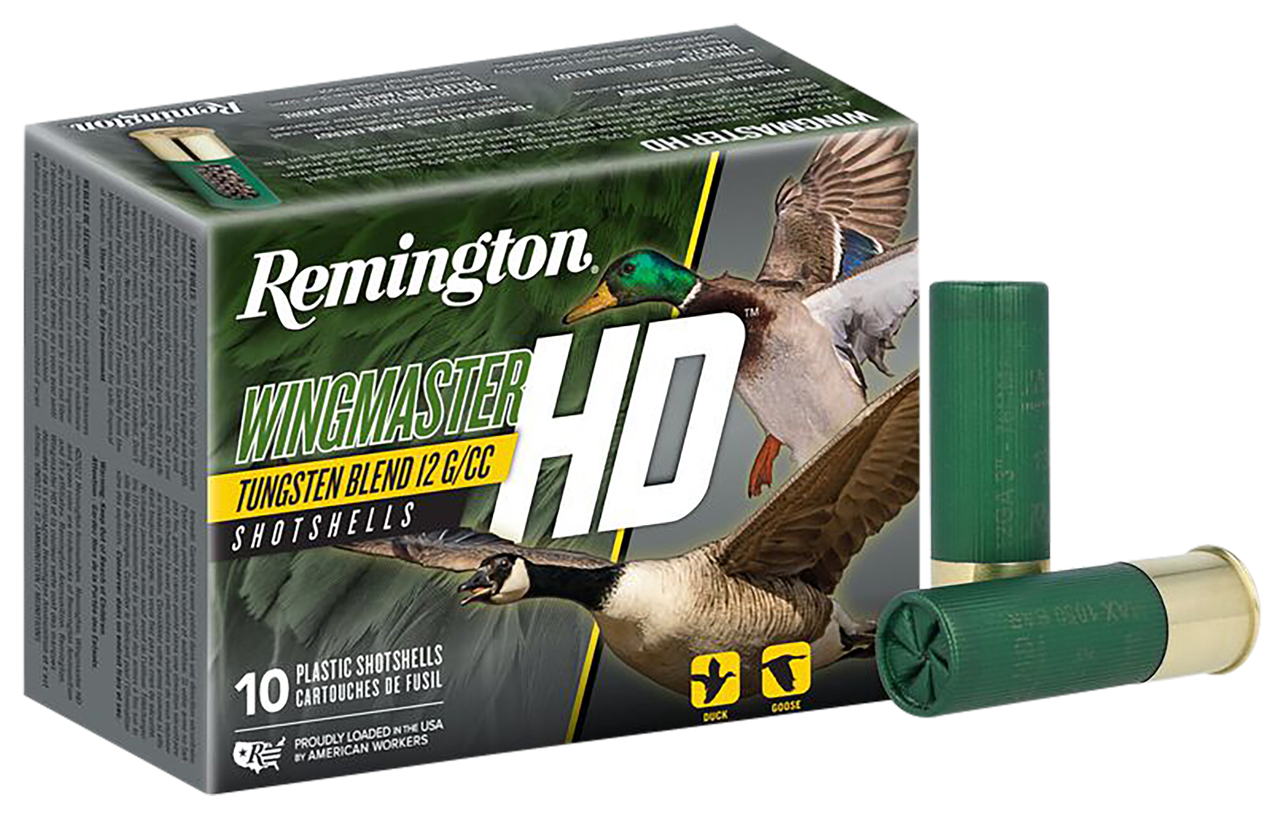 Remington Ammunition 20657 Wingmaster HD Waterfowl 12 Gauge 3.50" 1 3/4 oz 2 Shot 10 Per Box/ 10 Cs