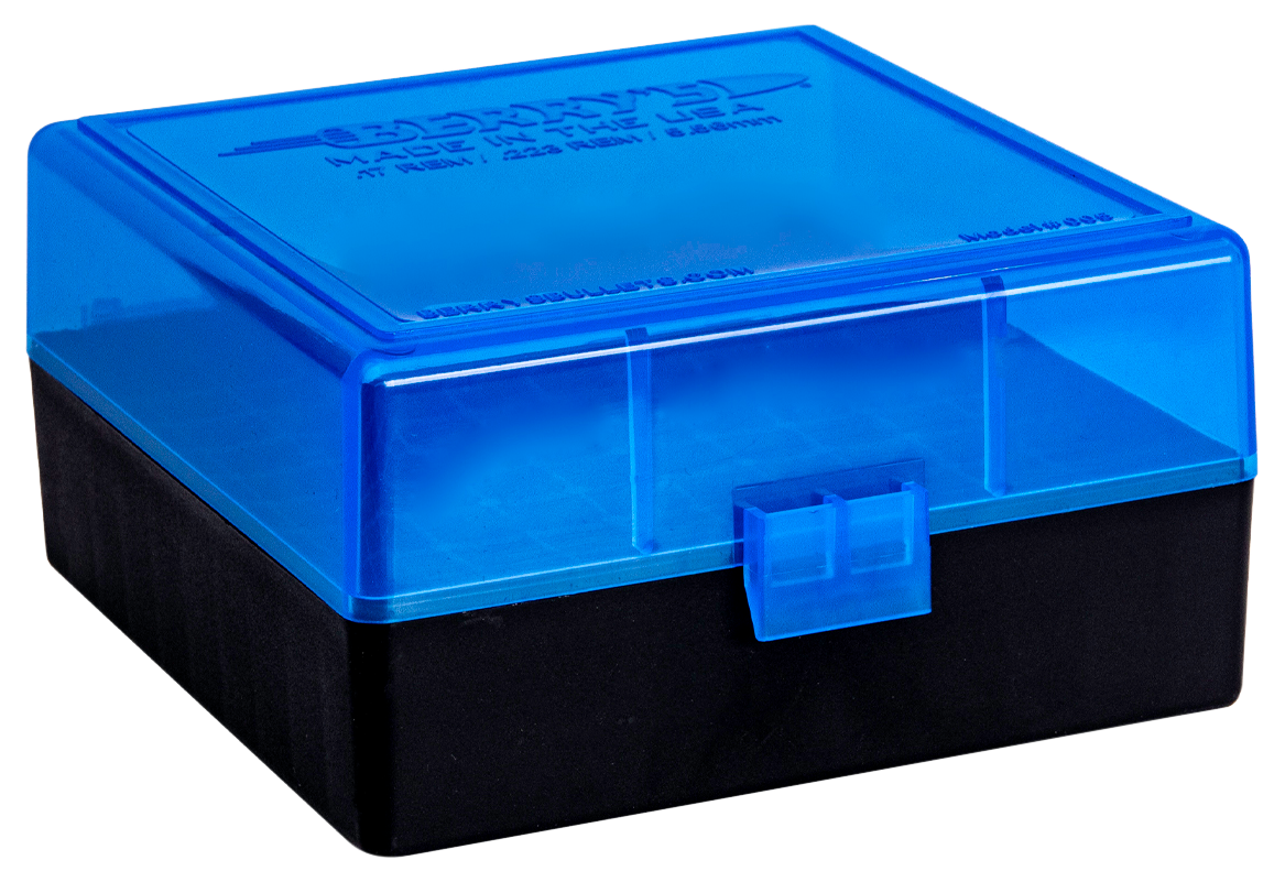 Berrys 86410 005 Ammo Box 223 Rem,5.56x45mm NATO 100rd Blue Lid w/Black Bottom